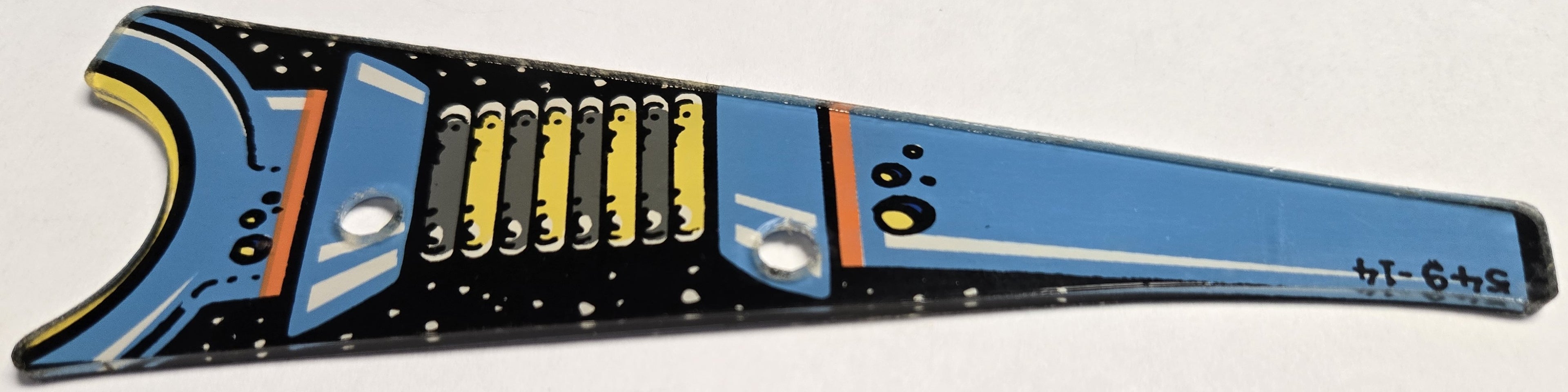 Pinbot Pinball (Williams, 1986) Original Playfield Plastic 549-14