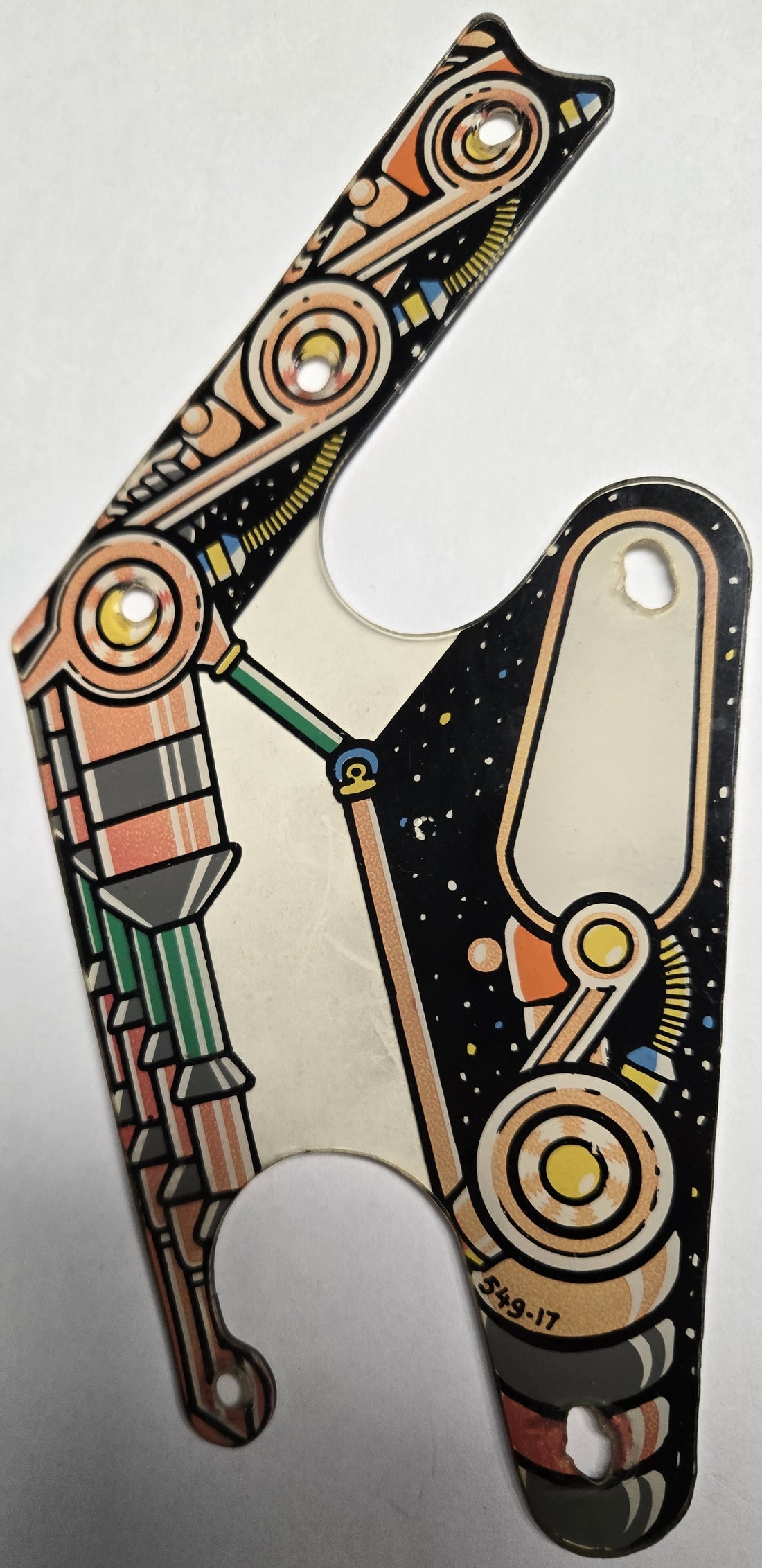 Pinbot Pinball (Williams, 1986) Original Playfield Plastic 549-17