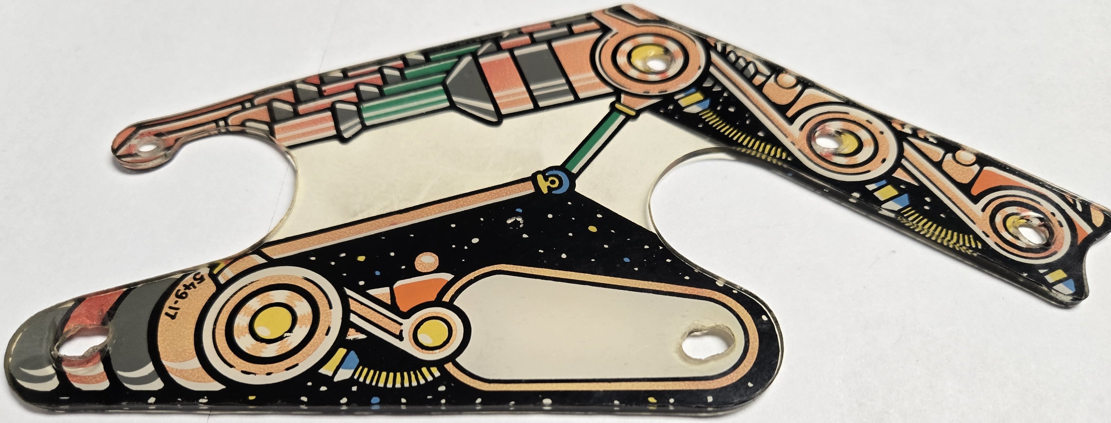 Pinbot Pinball (Williams, 1986) Original Playfield Plastic 549-17