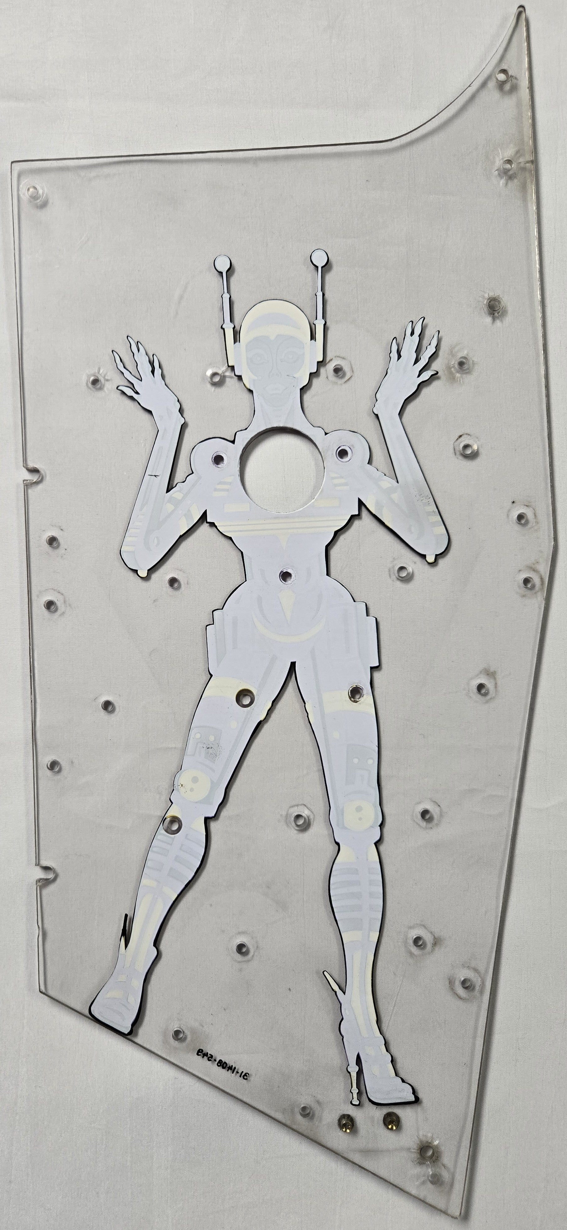 Pinbot Pinball (Williams, 1986) Original Playfield Plastic 31-1408-549 - Mini Playfield