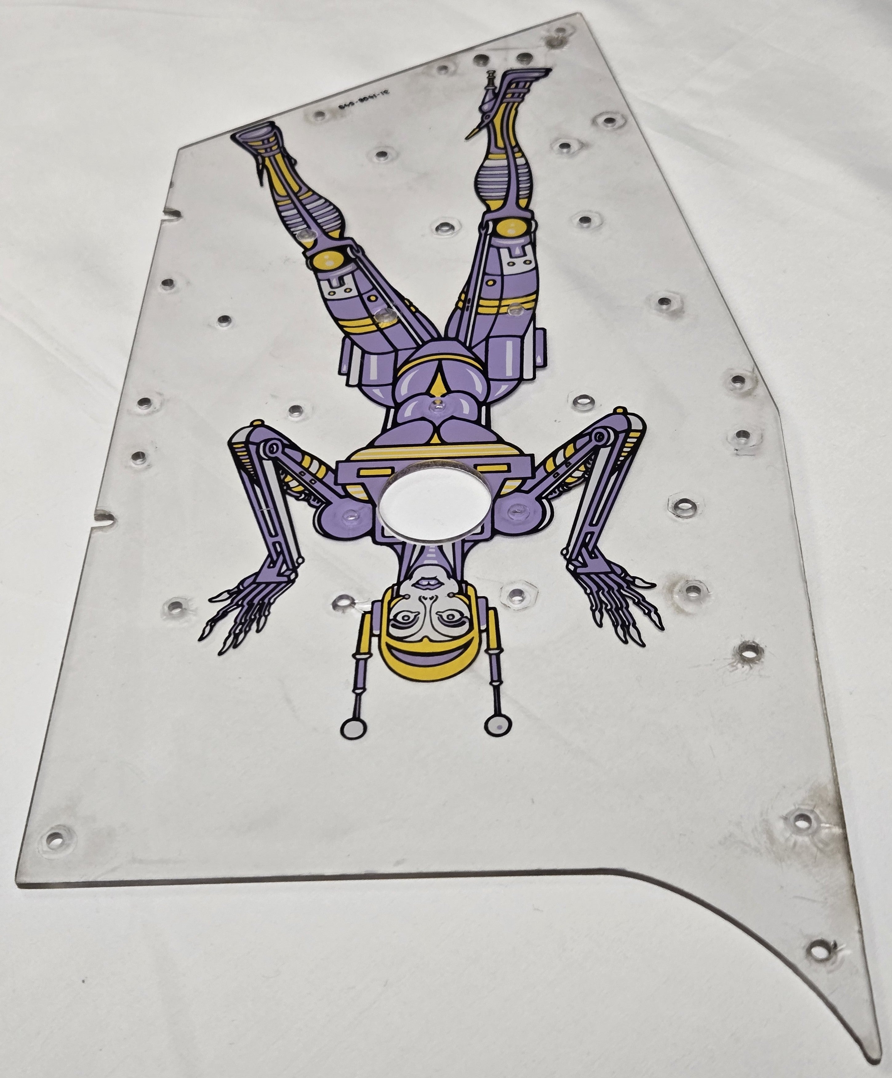 Pinbot Pinball (Williams, 1986) Original Playfield Plastic 31-1408-549 - Mini Playfield