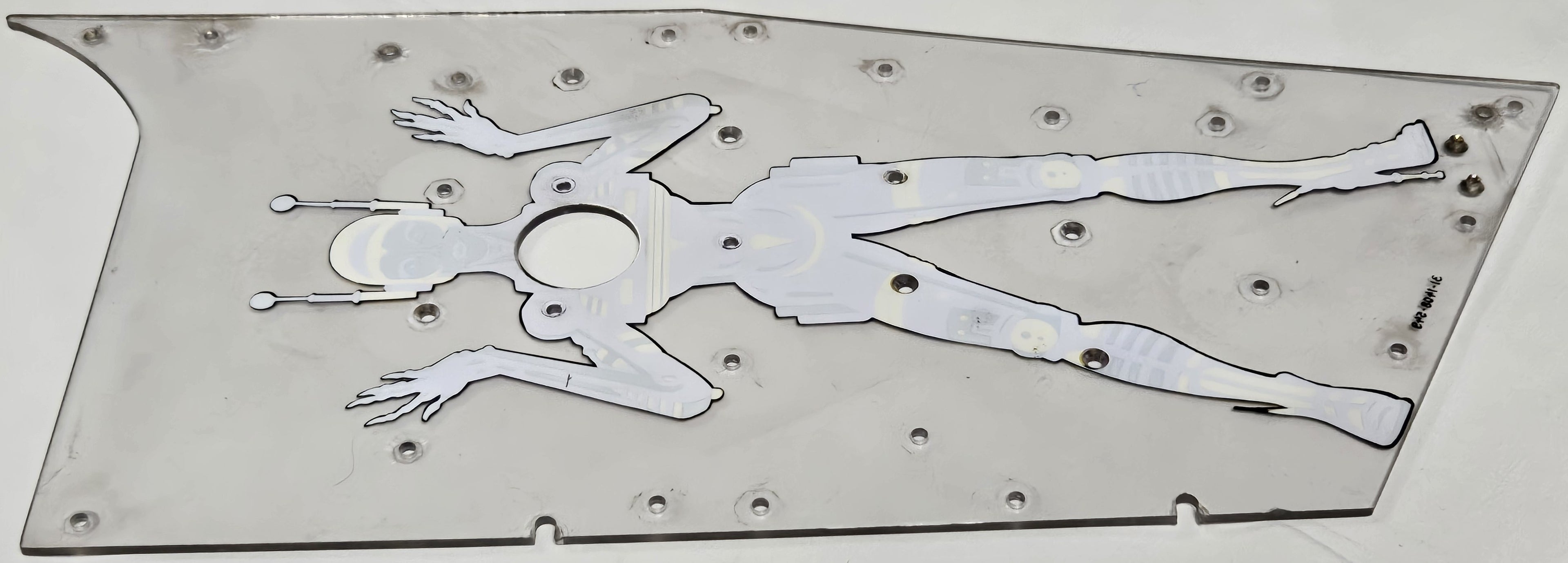 Pinbot Pinball (Williams, 1986) Original Playfield Plastic 31-1408-549 - Mini Playfield