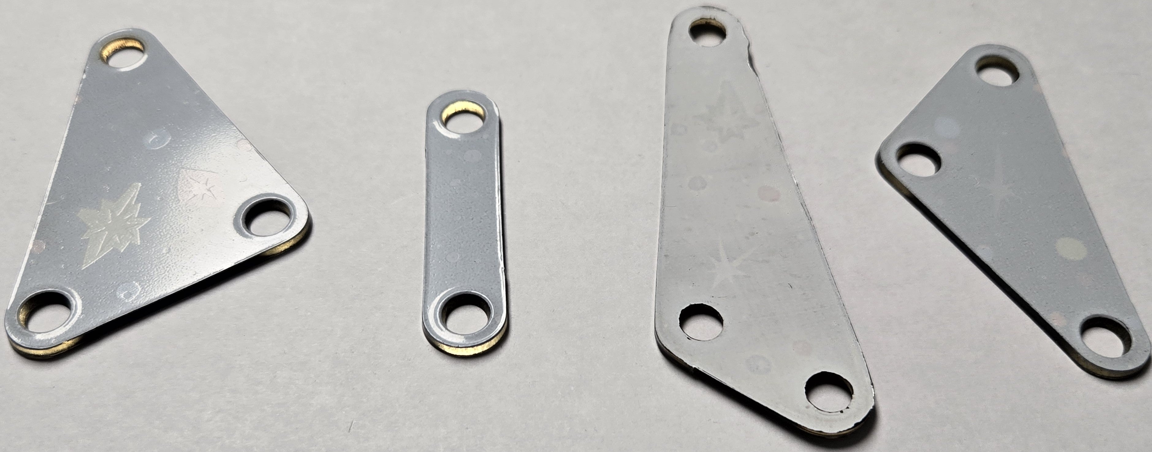 Pinbot Pinball (Williams, 1986) Original Playfield Plastic 549-XX (Set of 4)