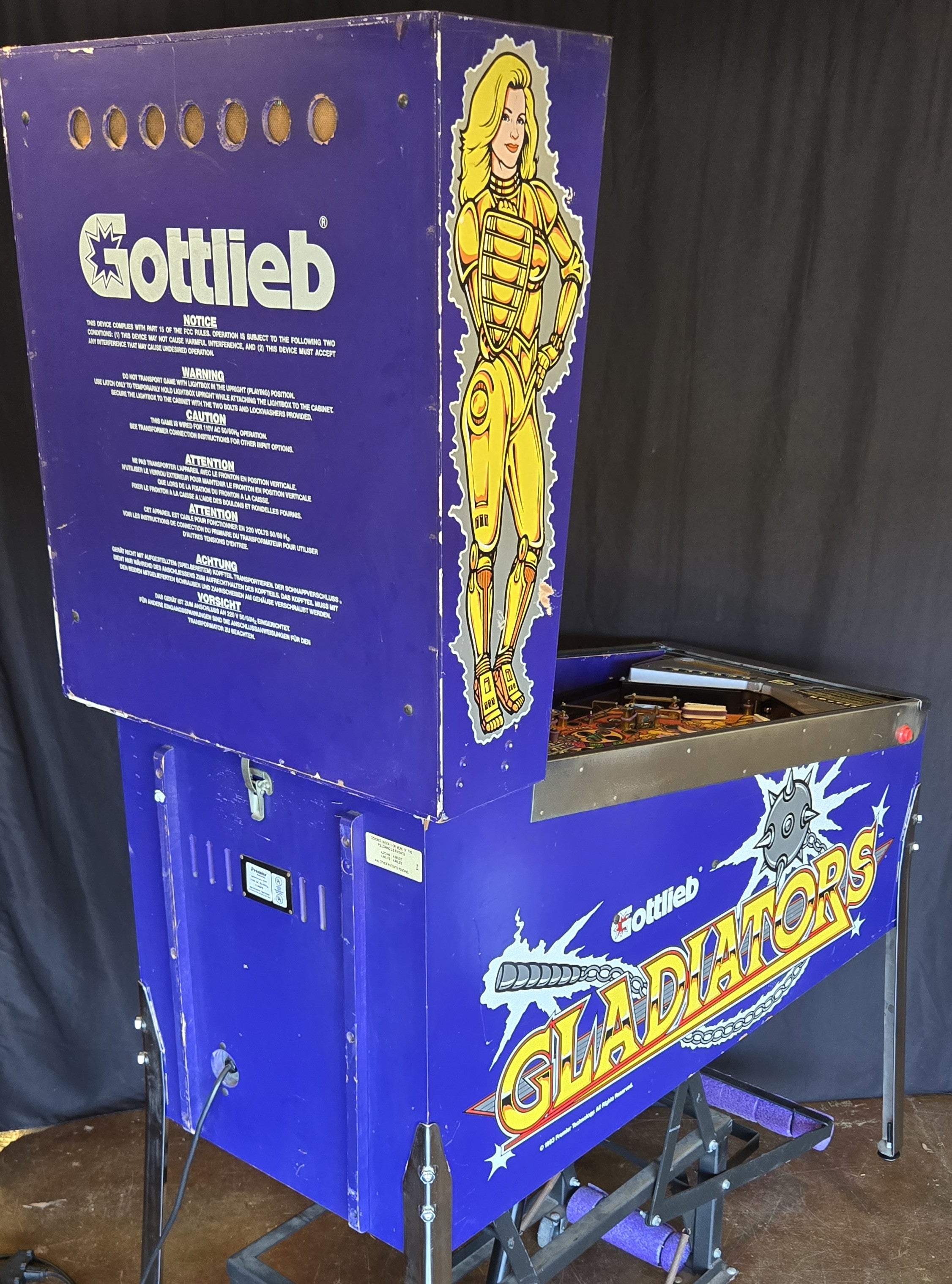 Gladiators (Refurbished) Gottlieb (Premier) 1993