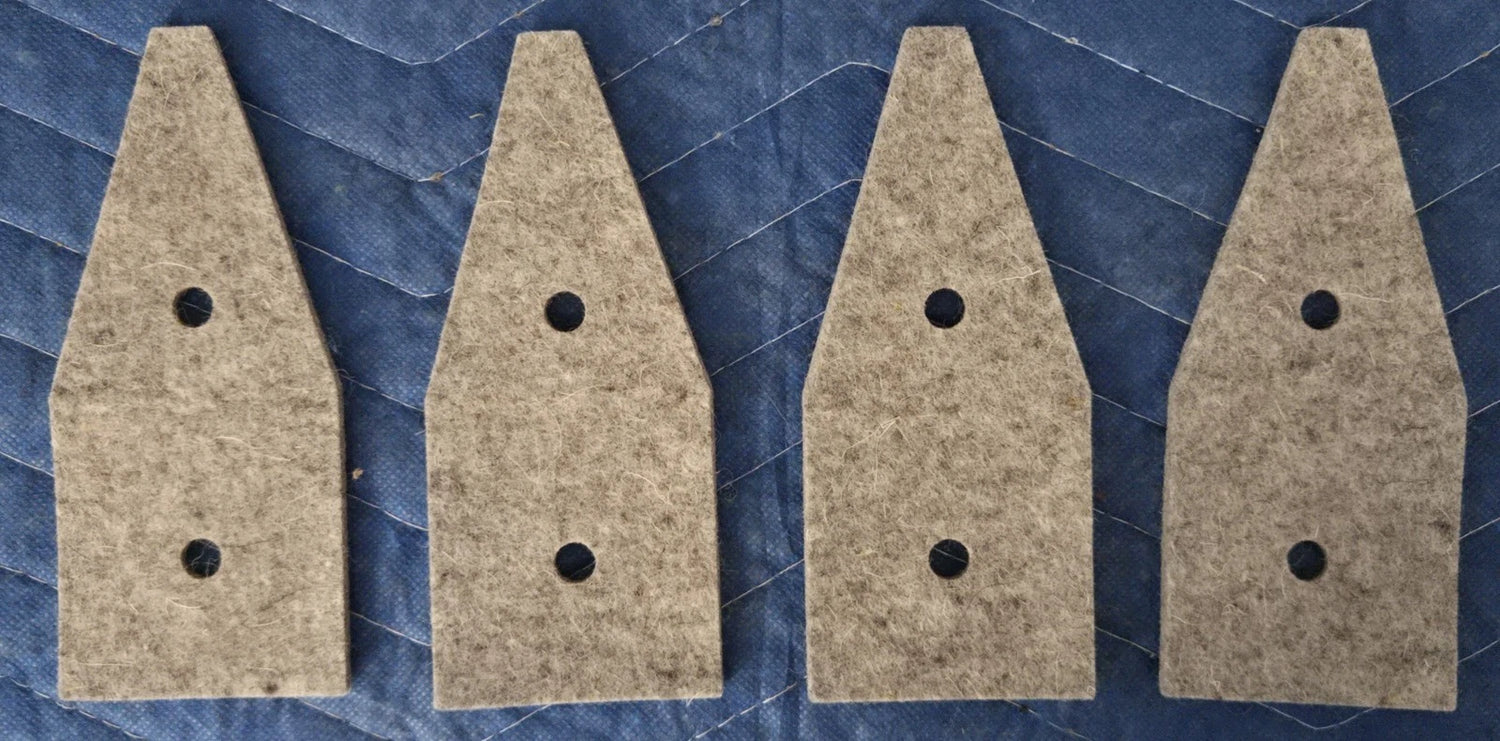 Custom Heavy Duty Felt Pinball Cabinet Leg Protectors set of 4pcs