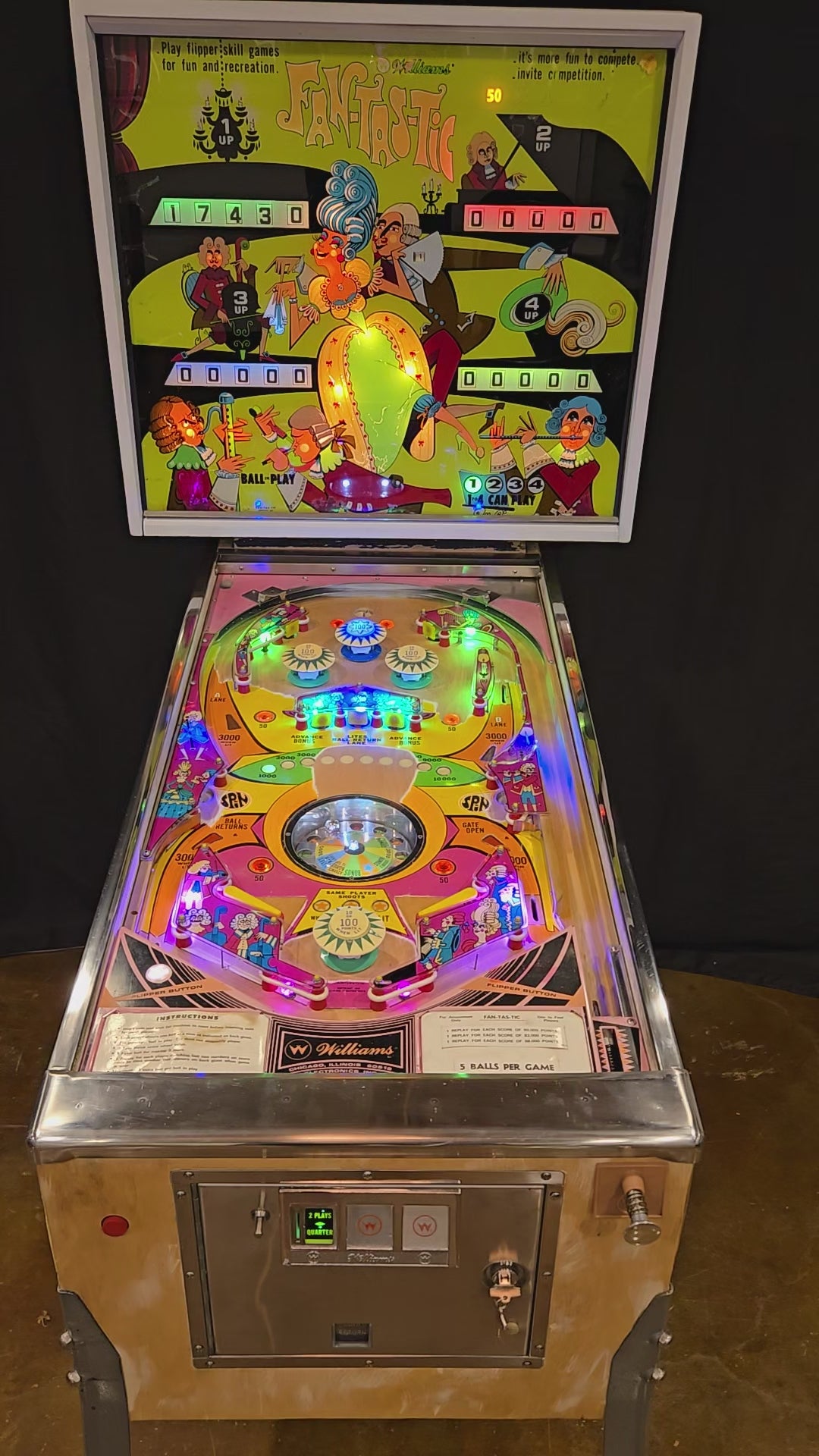 Fan-Tas-Tic (Refurbished) Williams 1972