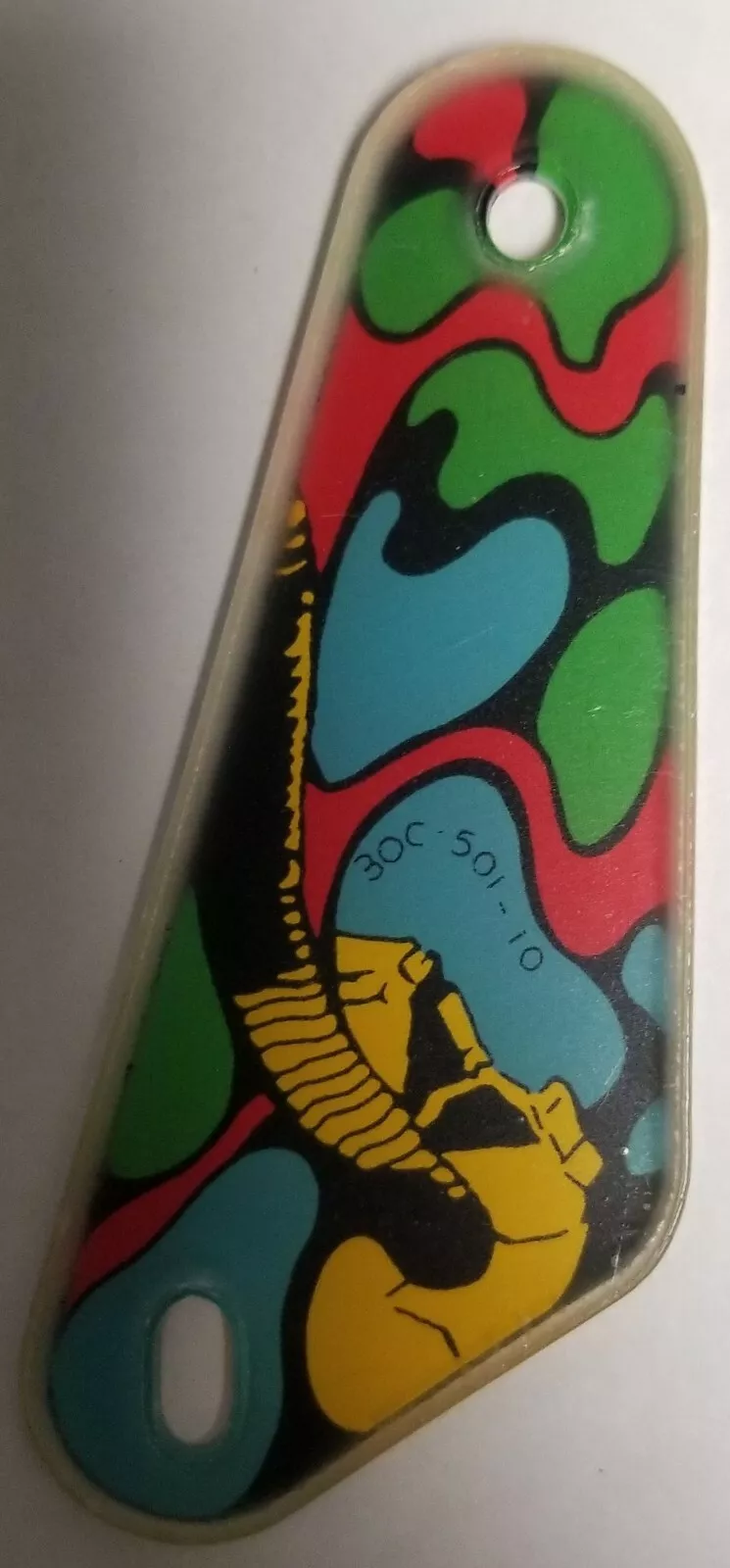 Alien Poker Pinball Machine (Williams, 1980) Lower Right Playfield Plastic Piece - Pinball805