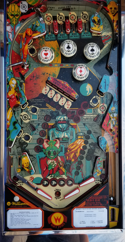 Alien Poker (FULLY RESTORED) Williams 1980 - Pinball805 