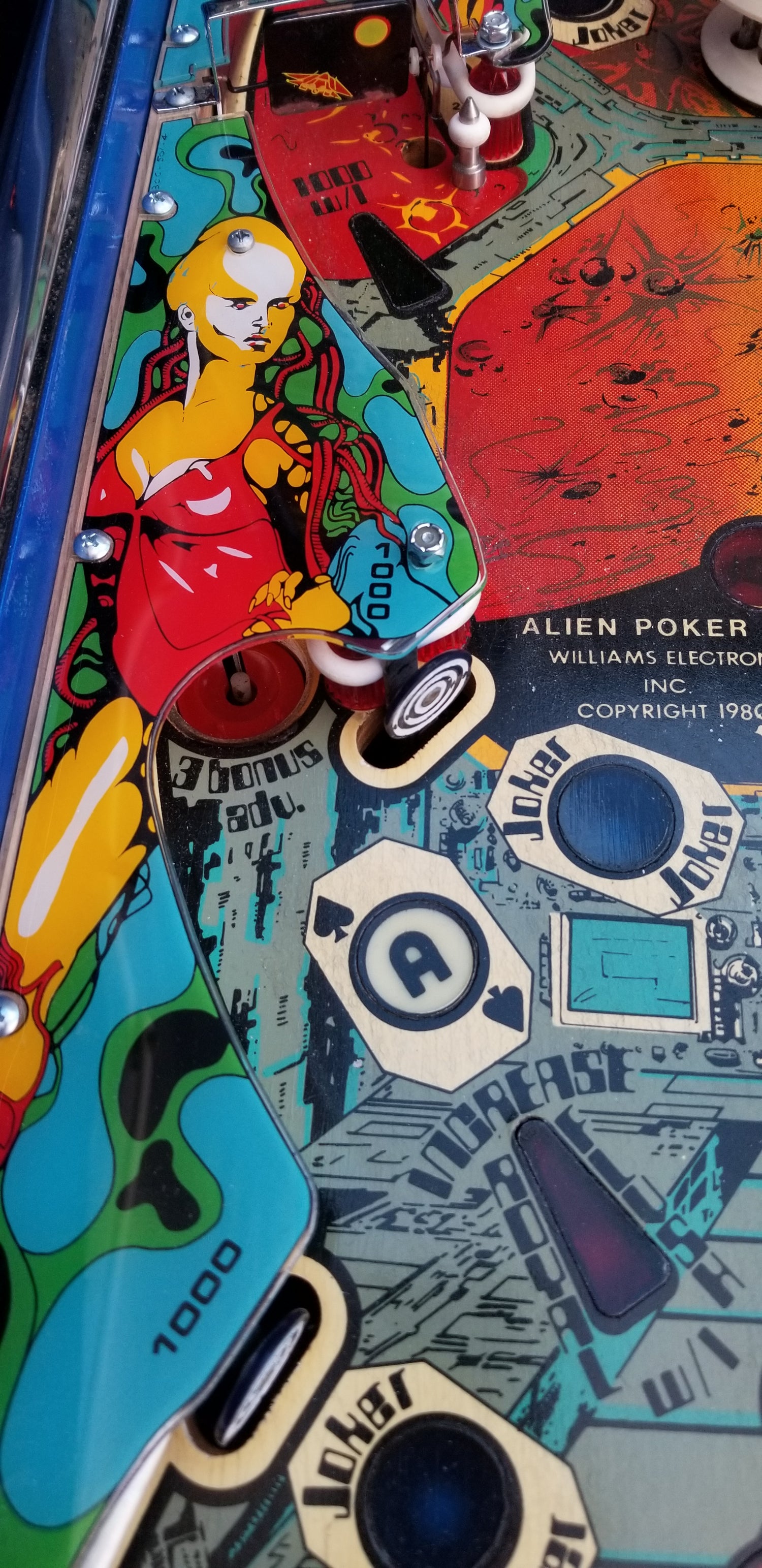 Alien Poker (FULLY RESTORED) Williams 1980 - Pinball805 