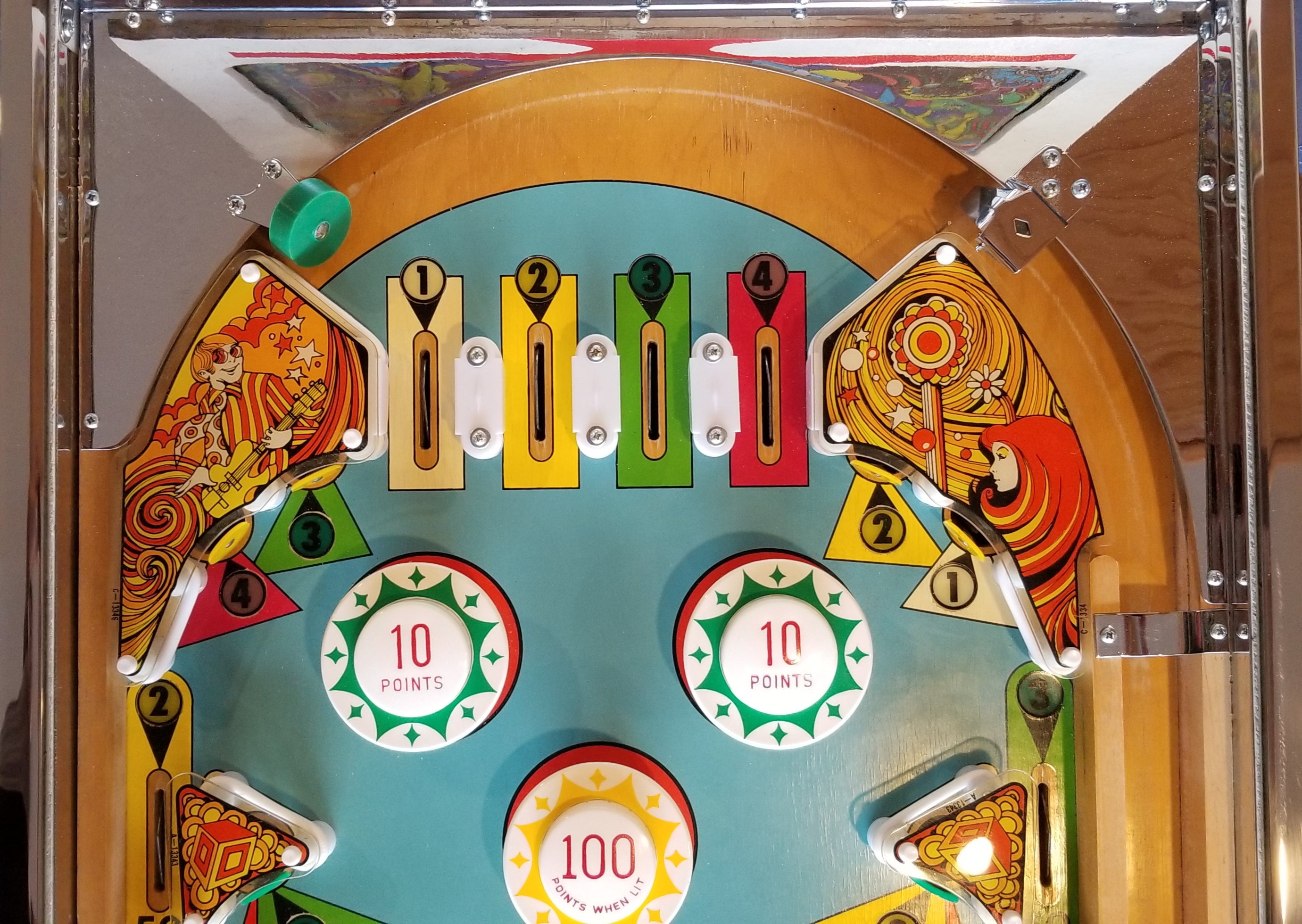 4 Square (FULLY RESTORED) Gottlieb 1971 - Pinball805 