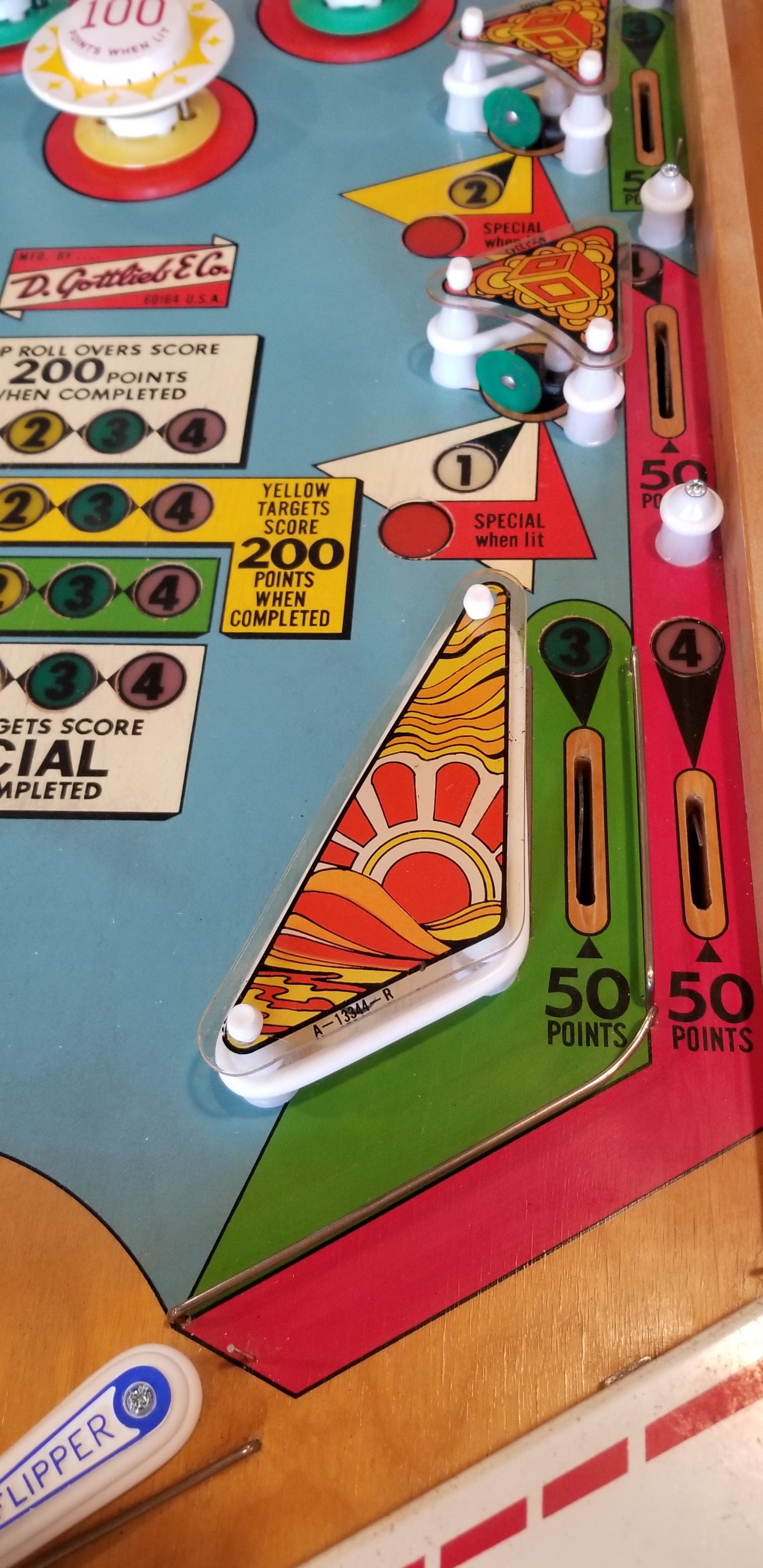 4 Square (FULLY RESTORED) Gottlieb 1971 - Pinball805 