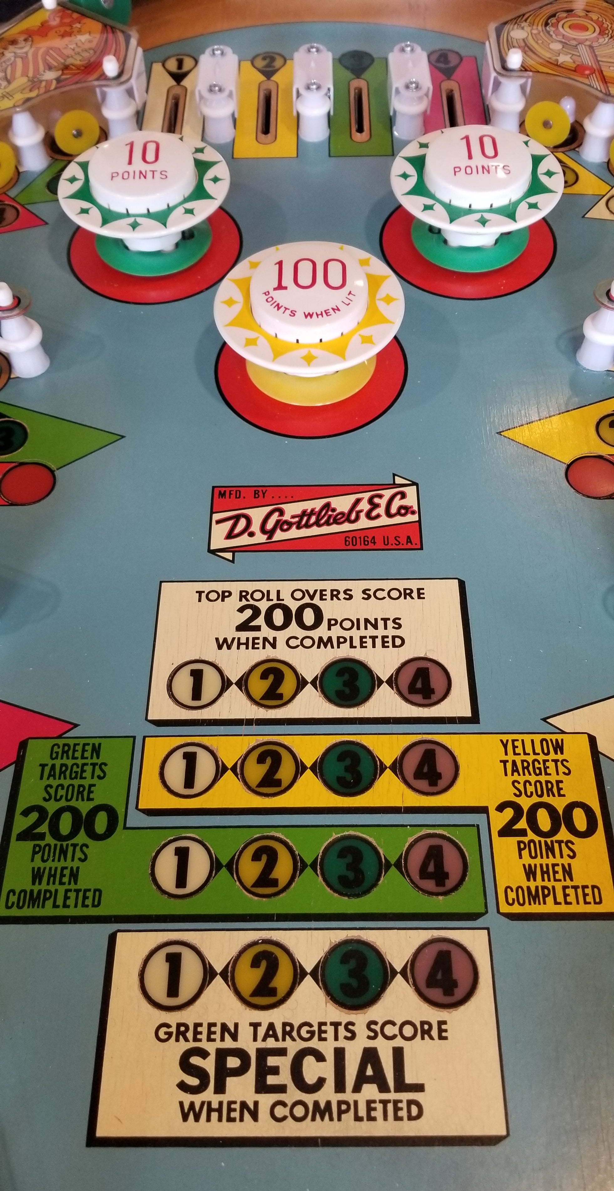 4 Square (FULLY RESTORED) Gottlieb 1971 - Pinball805 