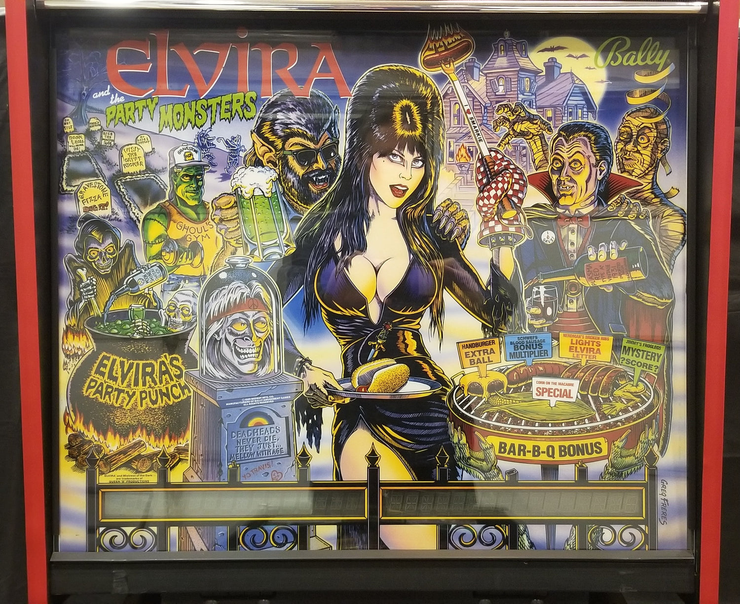 Elvira and the Party Monsters Bally 1989 - Pinball805 