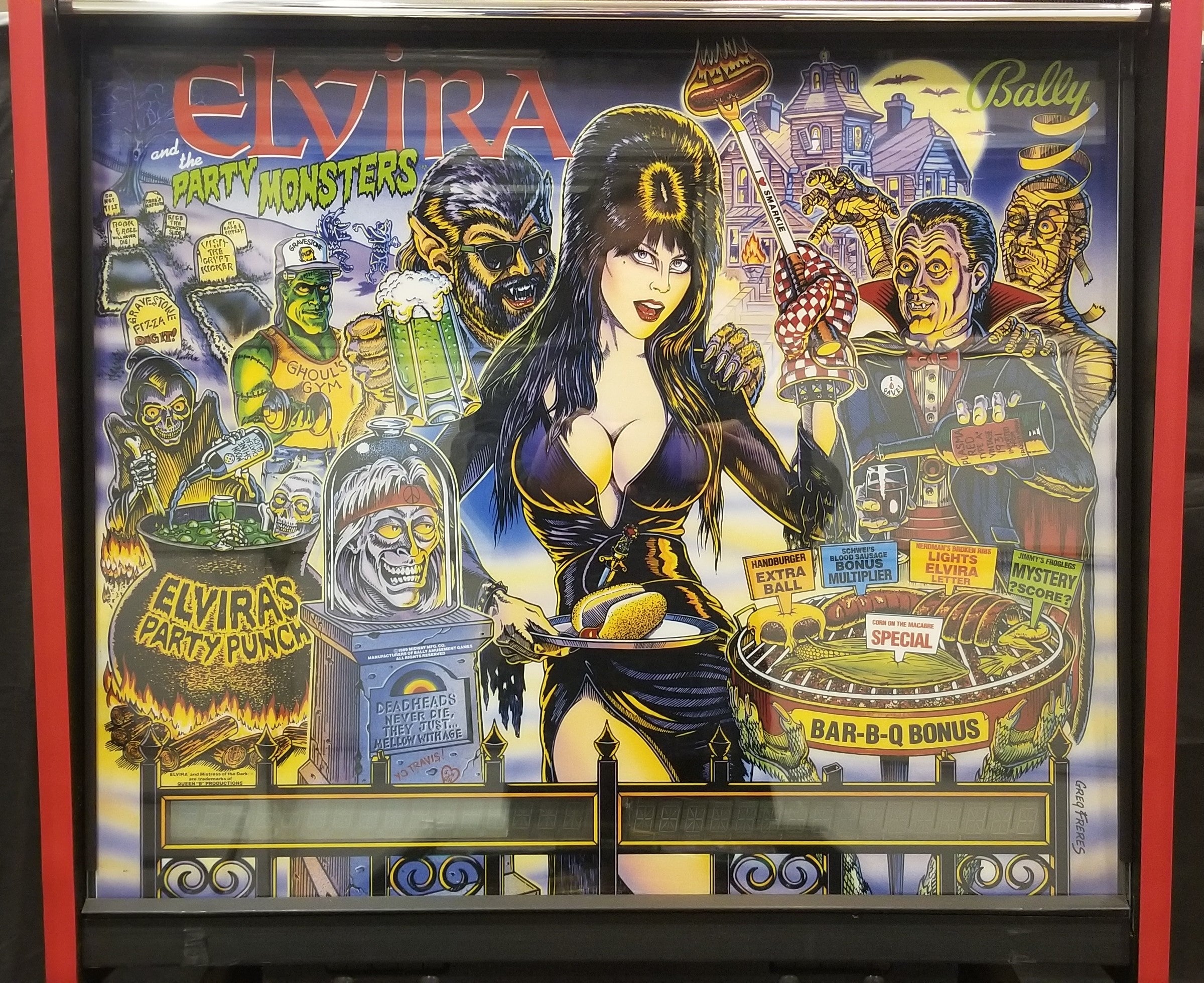 Elvira and the Party Monsters Bally 1989 - Pinball805 