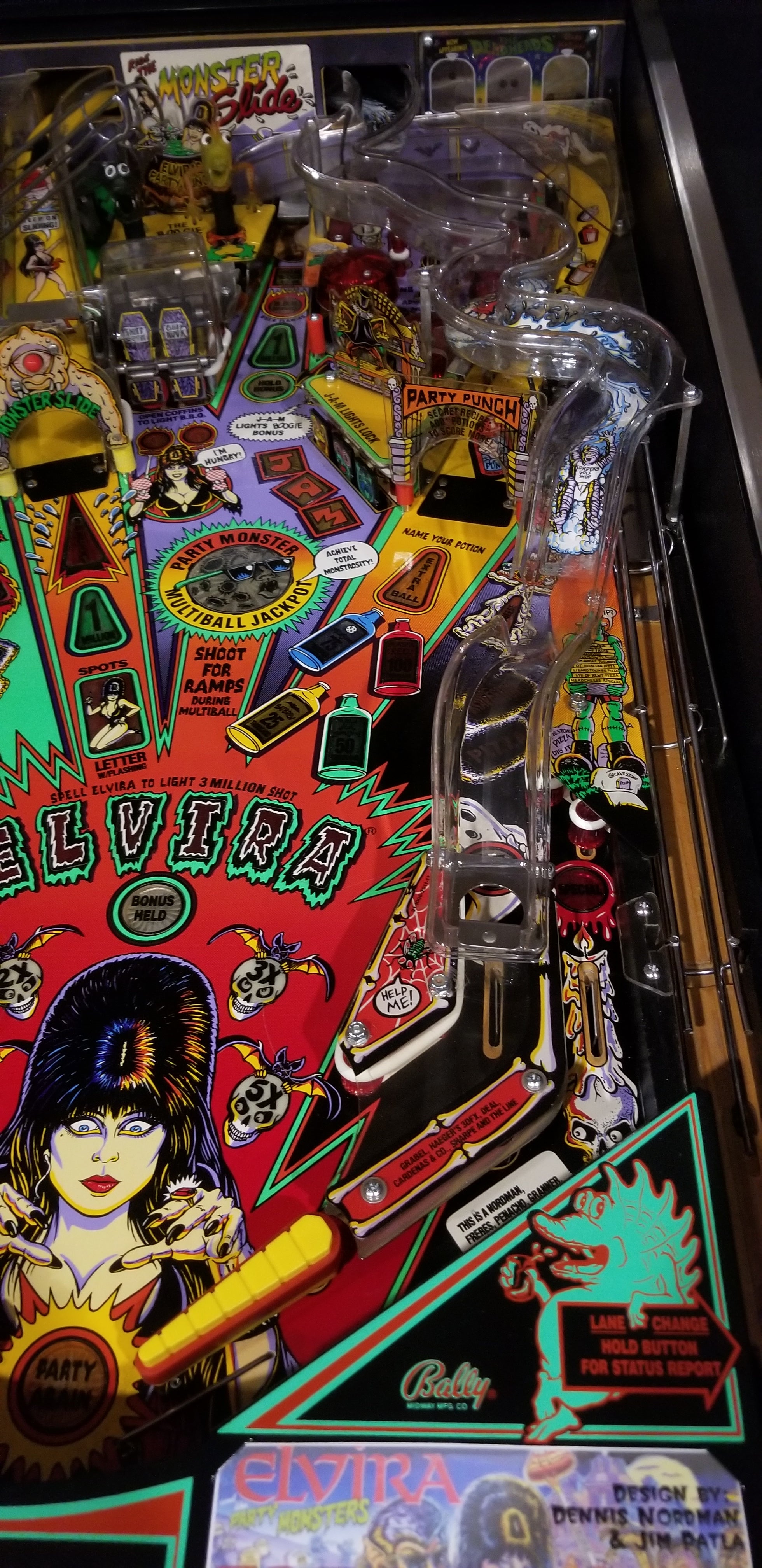 Elvira and the Party Monsters Bally 1989 - Pinball805 