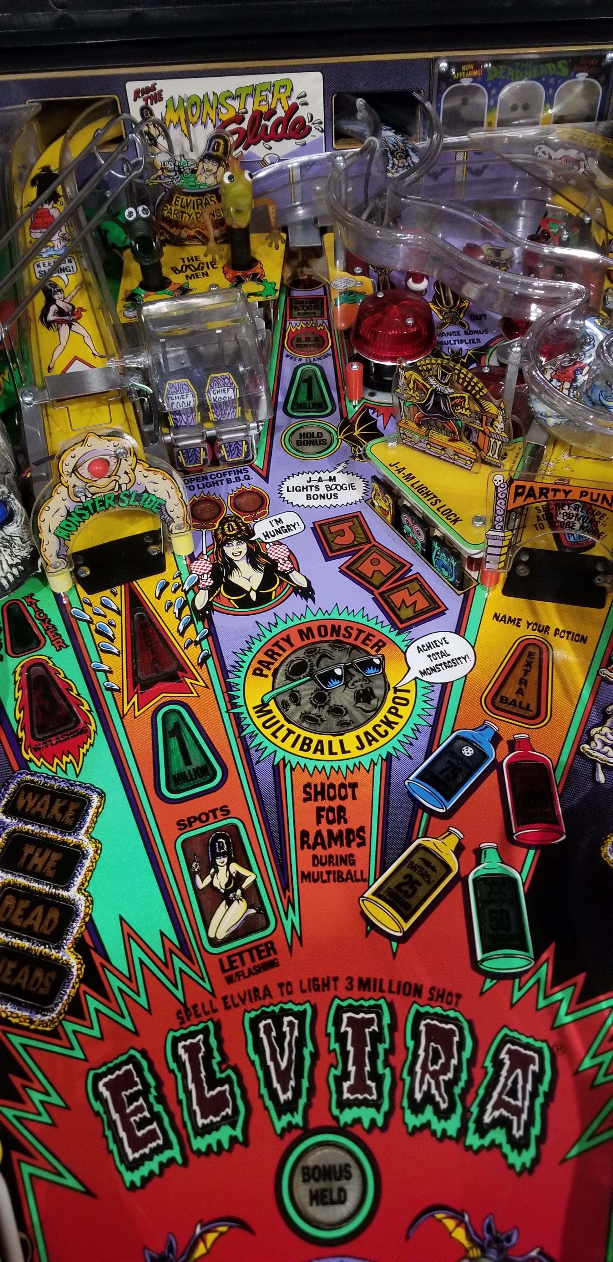 Elvira and the Party Monsters Bally 1989 - Pinball805 