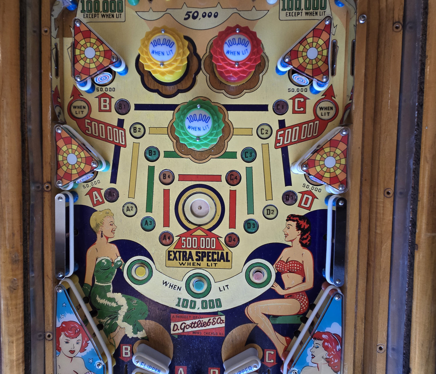 Wishing Well (Refurbished Wood Rail) Gottlieb 1955