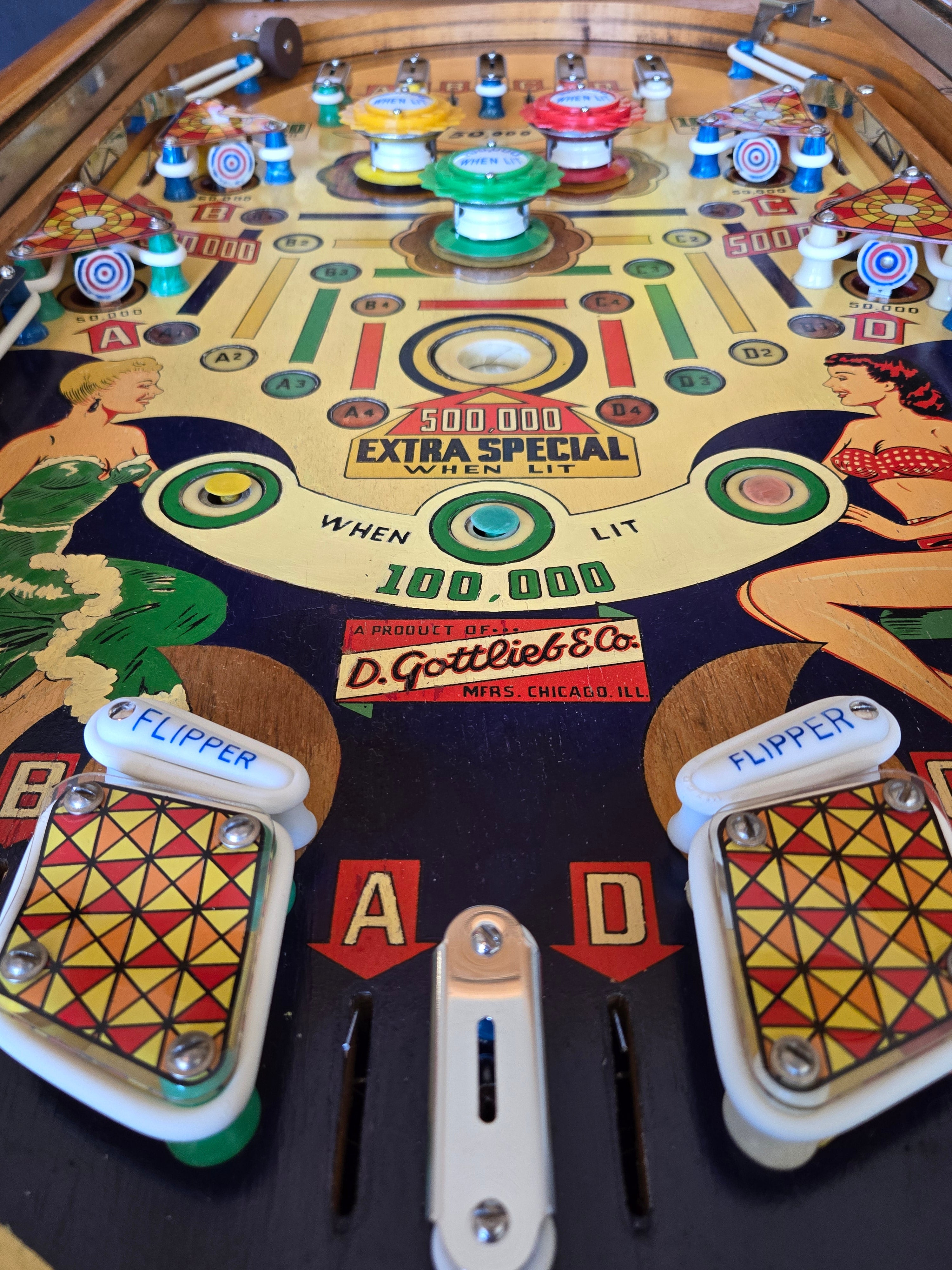 Wishing Well (Refurbished Wood Rail) Gottlieb 1955