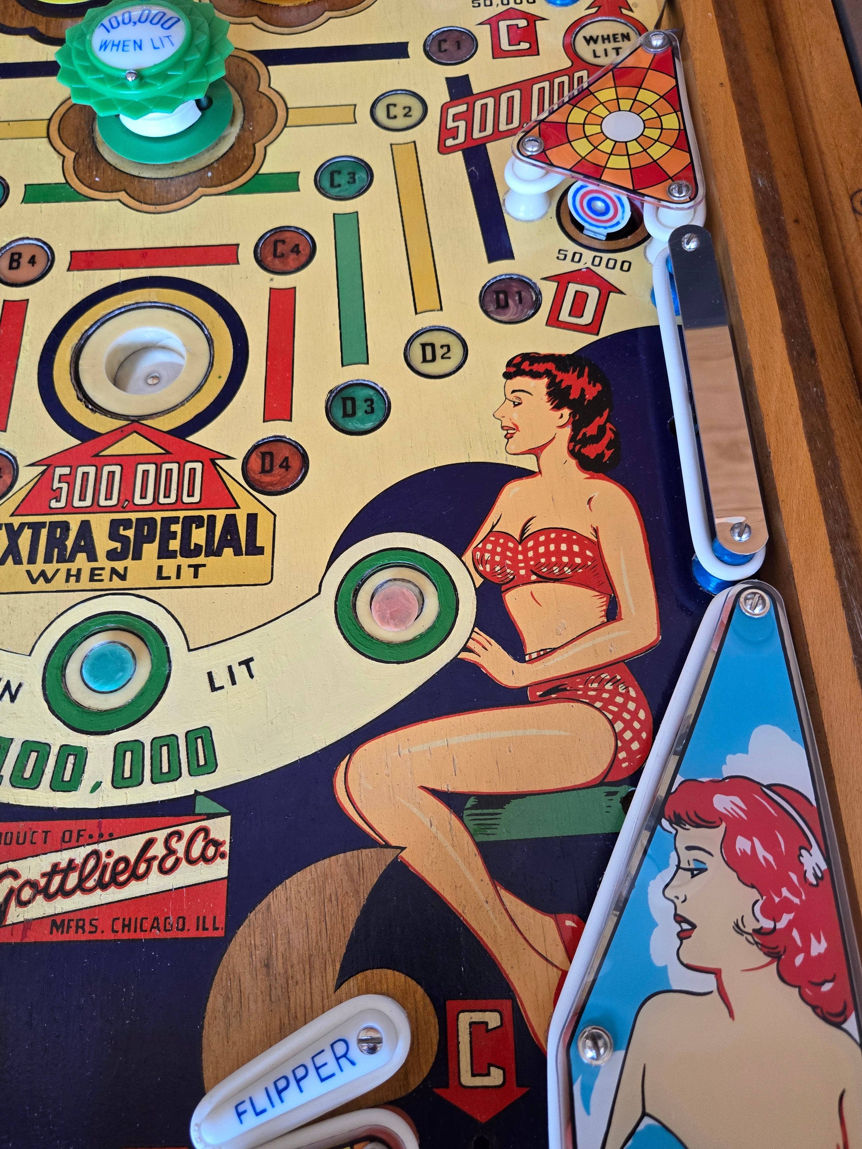 Wishing Well (Refurbished Wood Rail) Gottlieb 1955