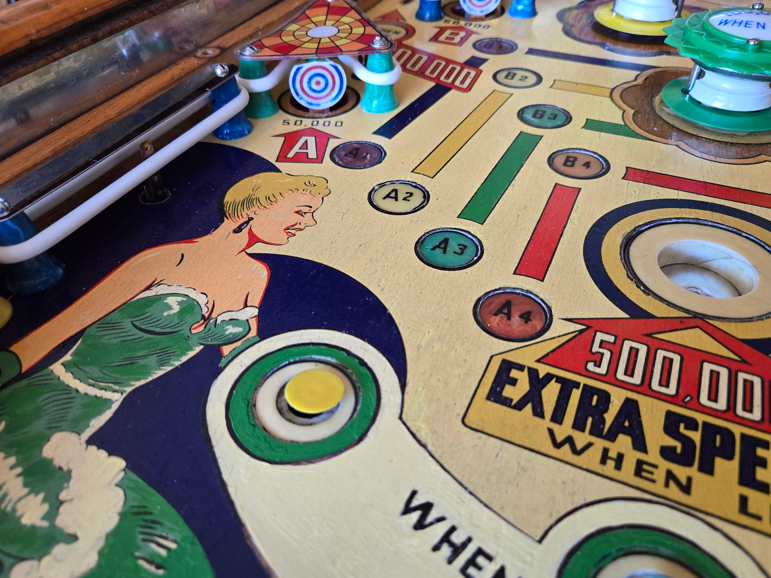 Wishing Well (Refurbished Wood Rail) Gottlieb 1955