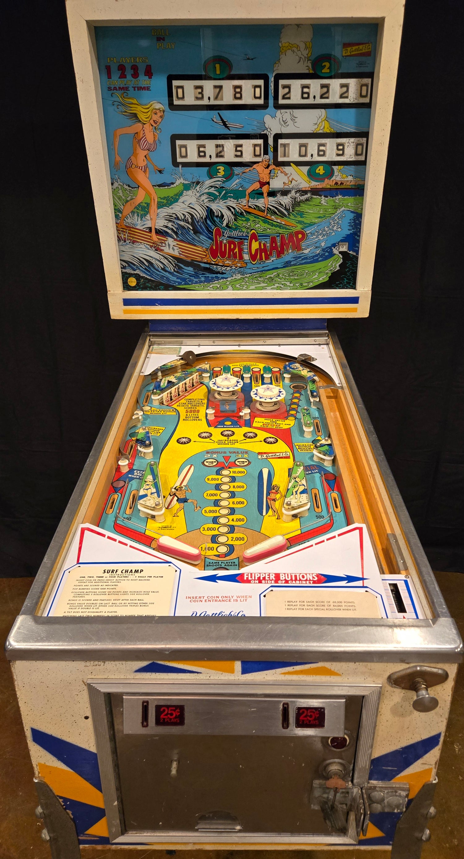 Surf Champ (Refurbished) Gottlieb 1976