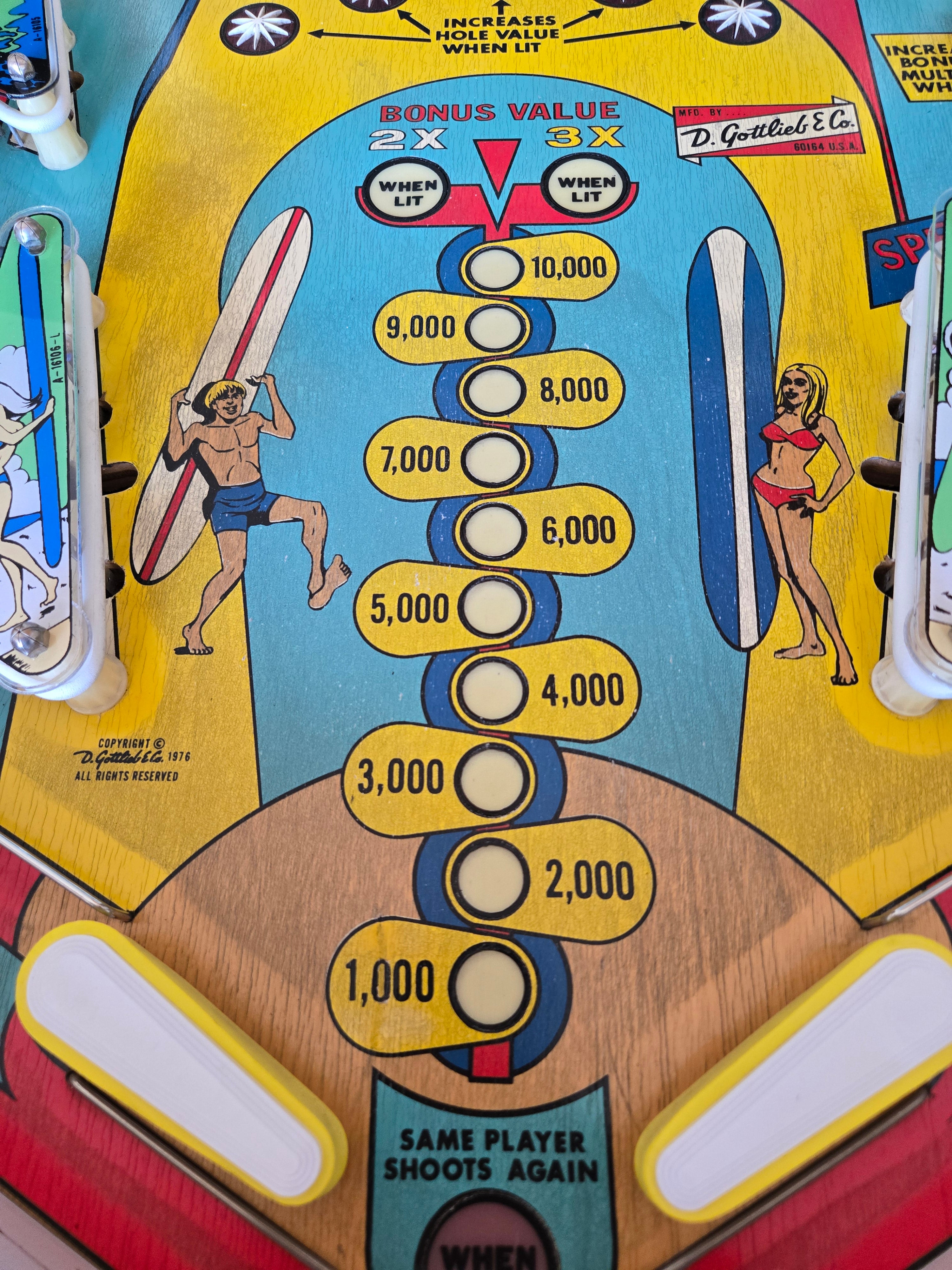 Surf Champ (Refurbished) Gottlieb 1976