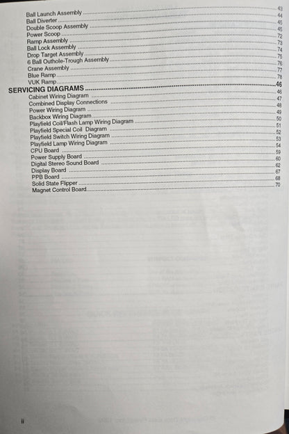 Original 1993 Data East Last Action Hero Pinball Manual &amp; Schematics