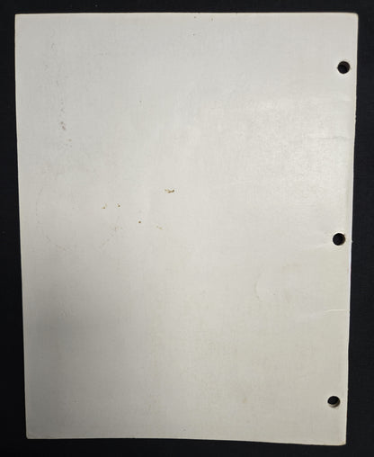 Original 1980 Williams Solid State Flipper Maintenance Manual Firepower &amp; Later