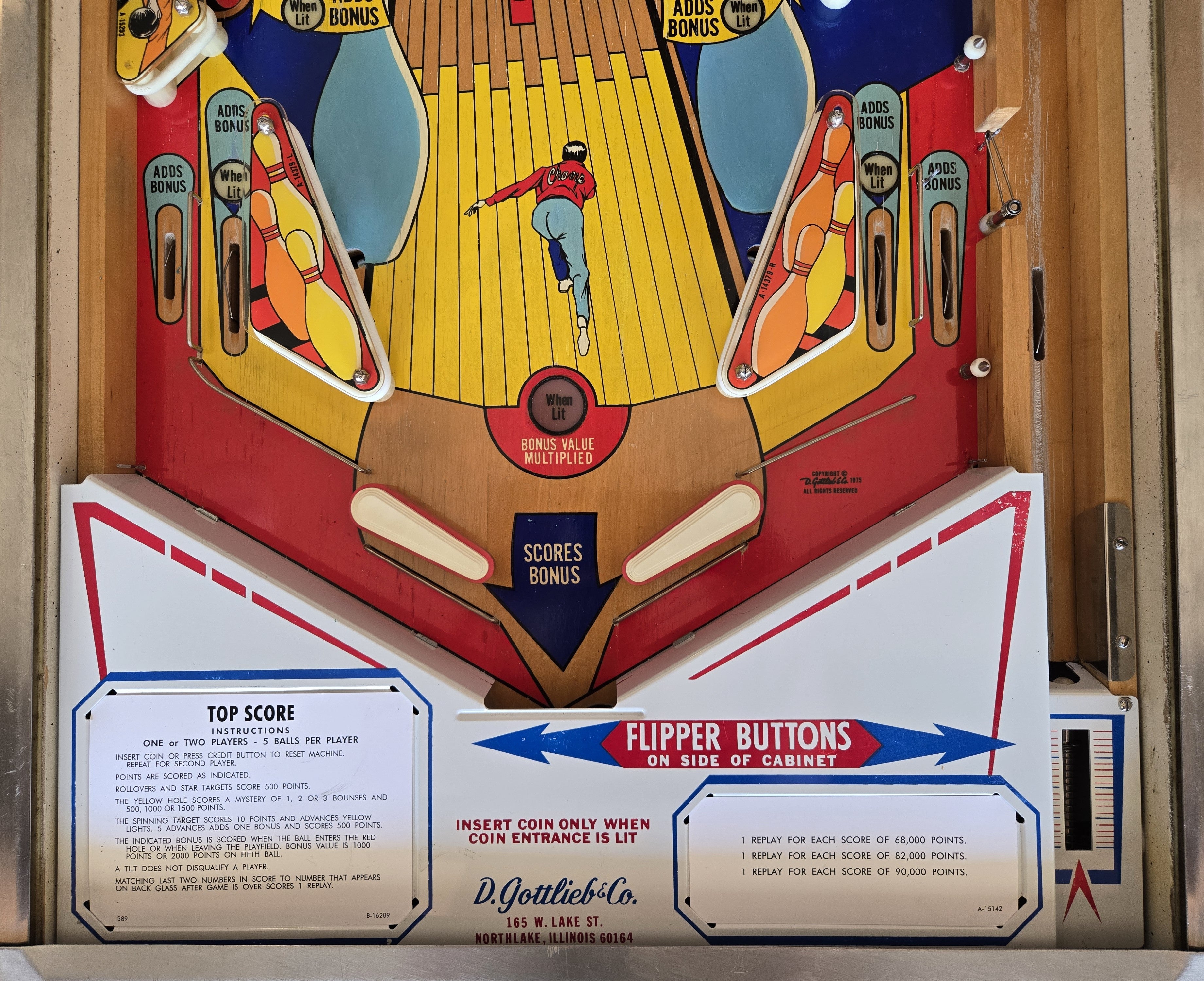 Top Score (Refurbished) Gottlieb 1975