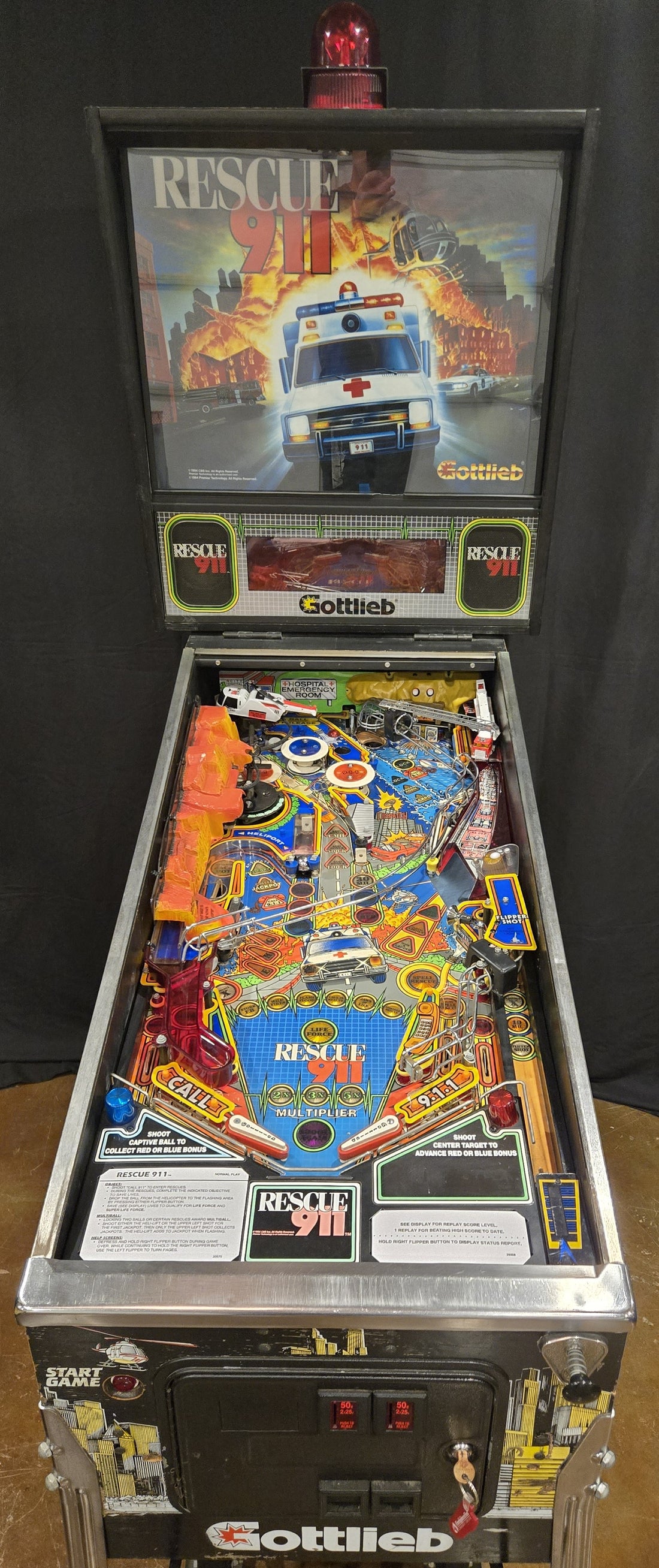 Rescue 911 (Refurbished) Gottlieb 1994