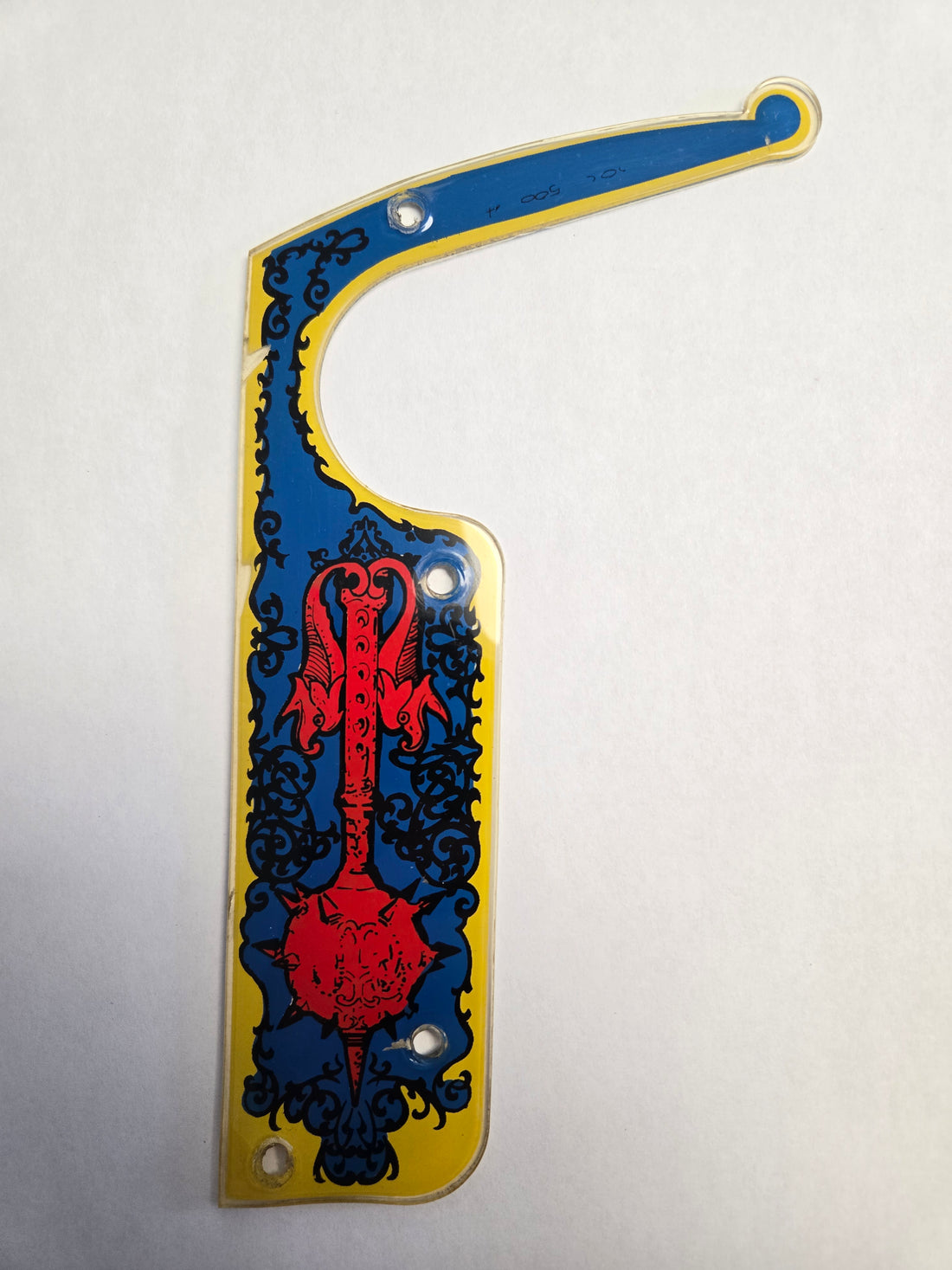 Black Knight Pinball (Williams, 1980) Original Playfield Plastic 30C-500-4