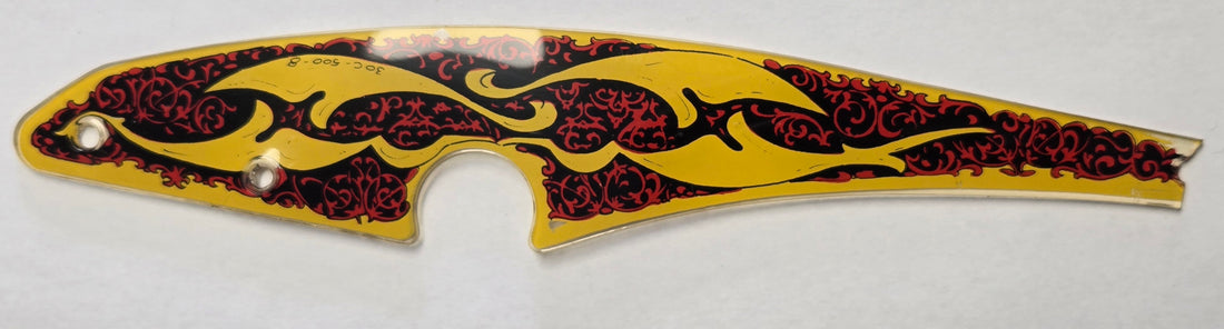 Black Knight Pinball (Williams, 1980) Original Playfield Plastic 30C-500-8 (Slightly Damaged)