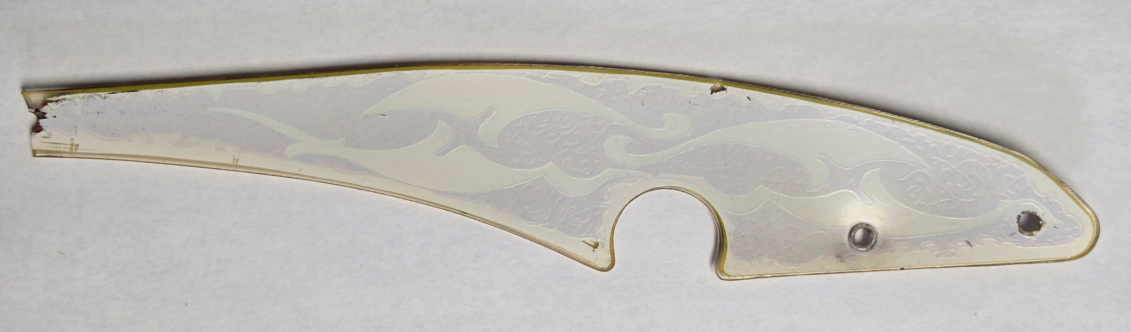 Black Knight Pinball (Williams, 1980) Original Playfield Plastic 30C-500-8 (Slightly Damaged)