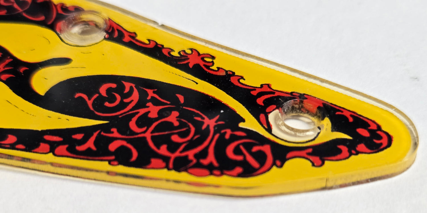 Black Knight Pinball (Williams, 1980) Original Playfield Plastic 30C-500-8 (Slightly Damaged)