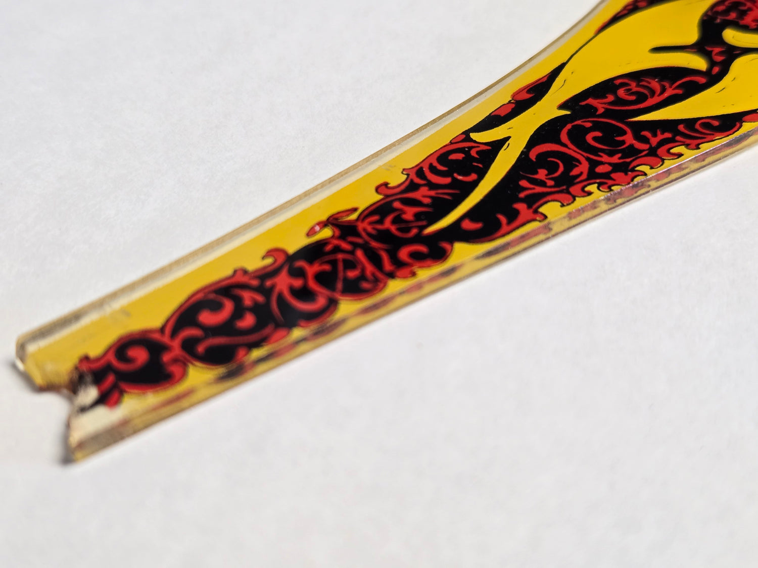 Black Knight Pinball (Williams, 1980) Original Playfield Plastic 30C-500-8 (Slightly Damaged)