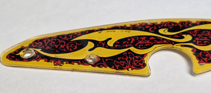 Black Knight Pinball (Williams, 1980) Original Playfield Plastic 30C-500-8 (Slightly Damaged)