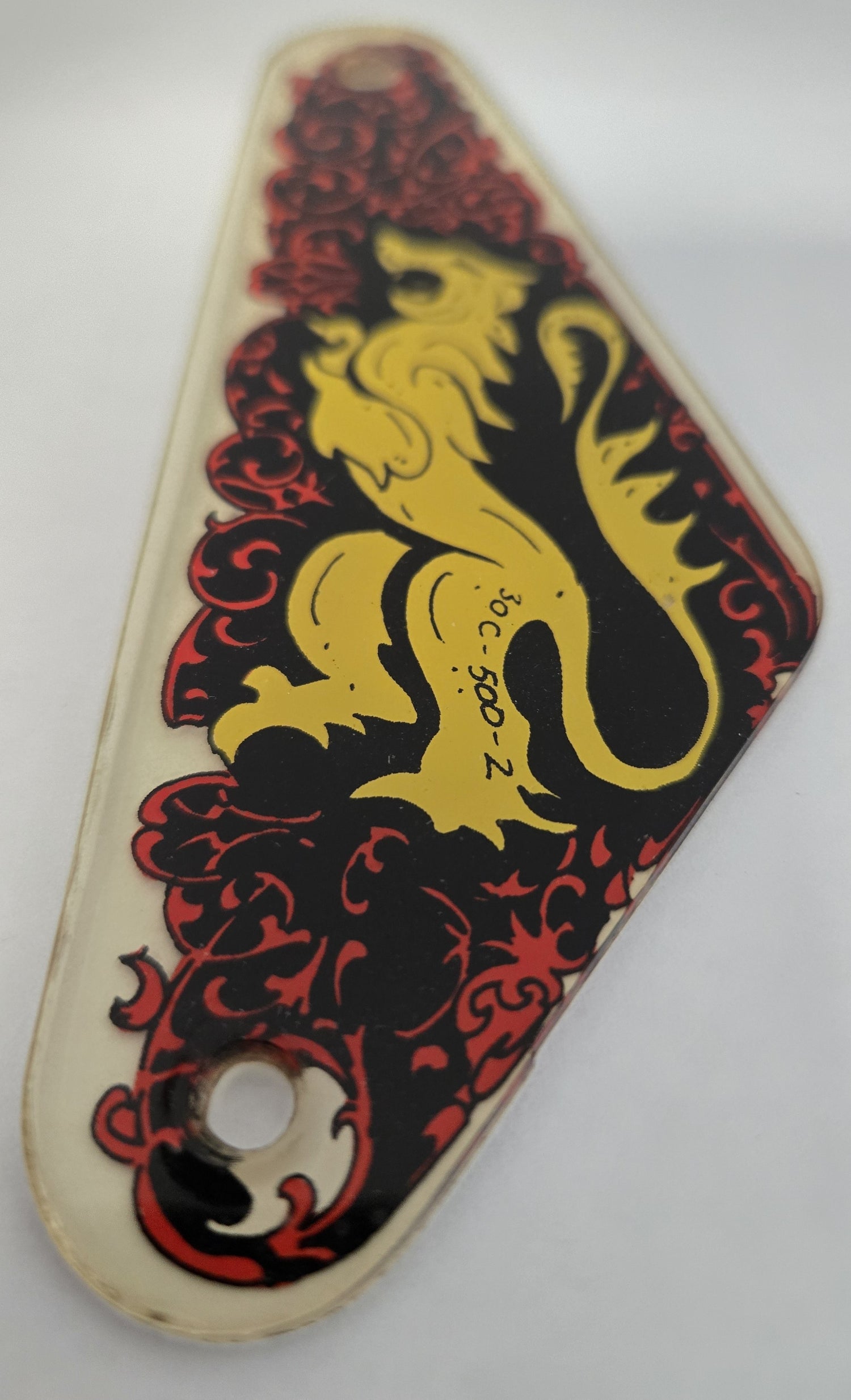 Black Knight Pinball (Williams, 1980) Original Playfield Plastic 30C-500-2