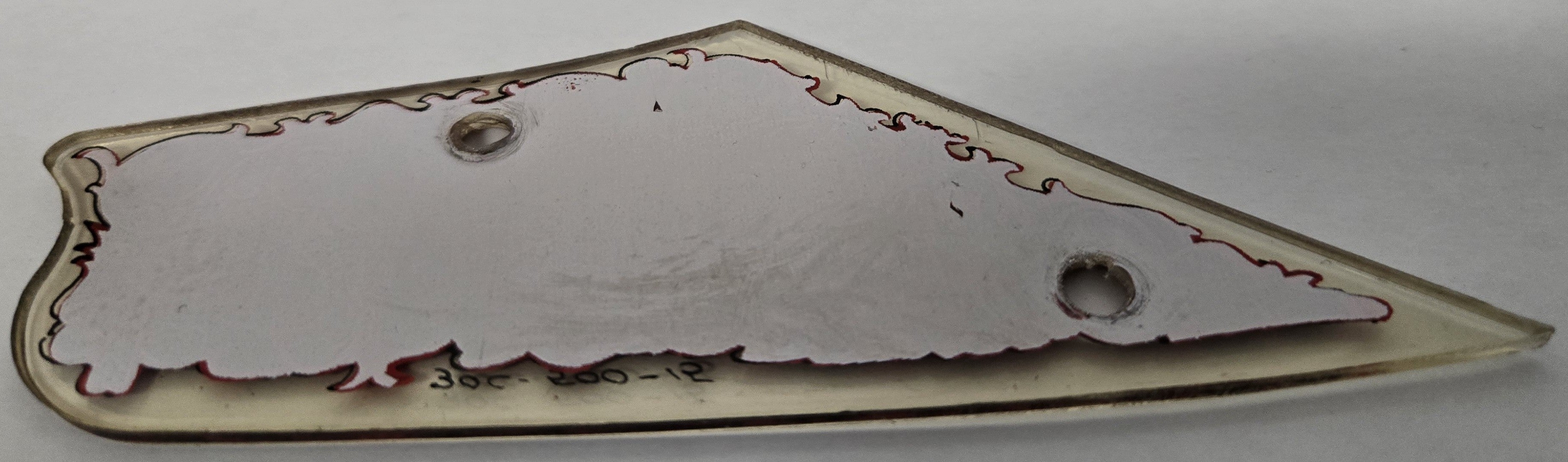 Black Knight Pinball (Williams, 1980) Original Playfield Plastic 30C-500-15