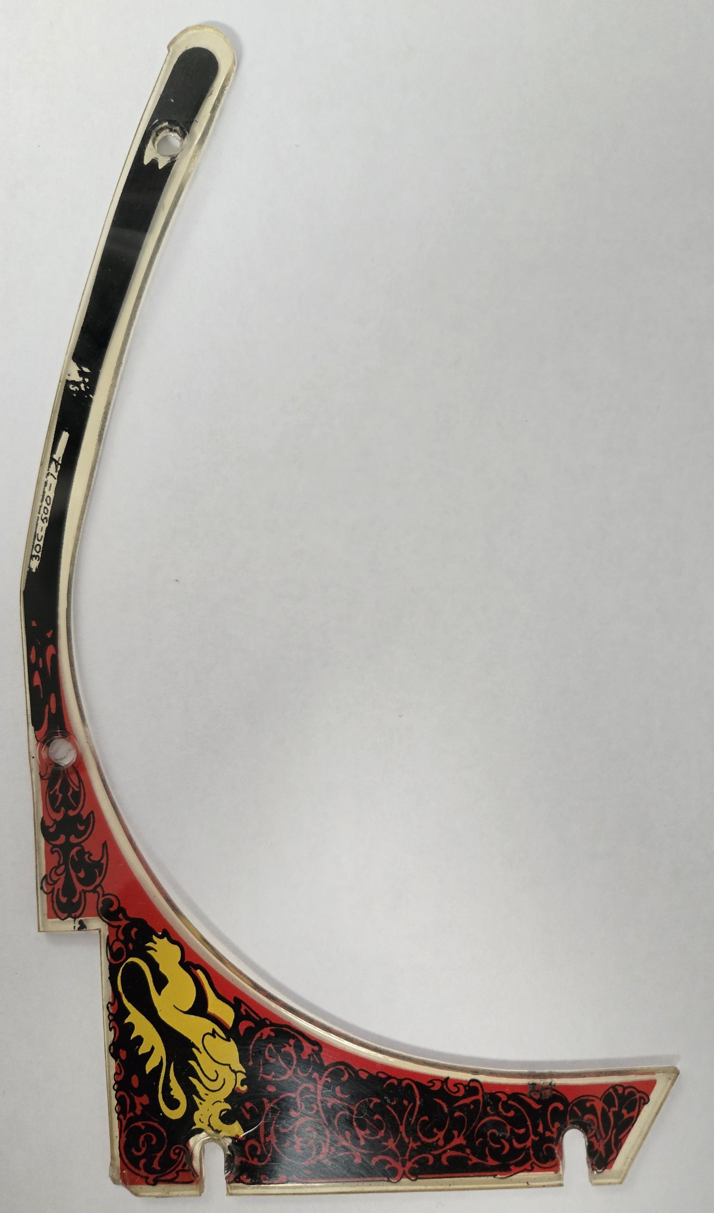 Black Knight Pinball (Williams, 1980) Original Playfield Plastic 30C-500-14