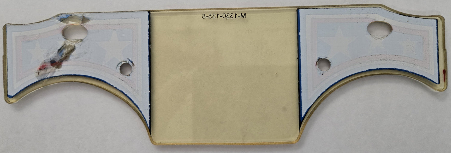 Evel Knievel Pinball (Bally, 1977) Original Playfield Plastic M-1330-135-8 (Slightly Damaged)