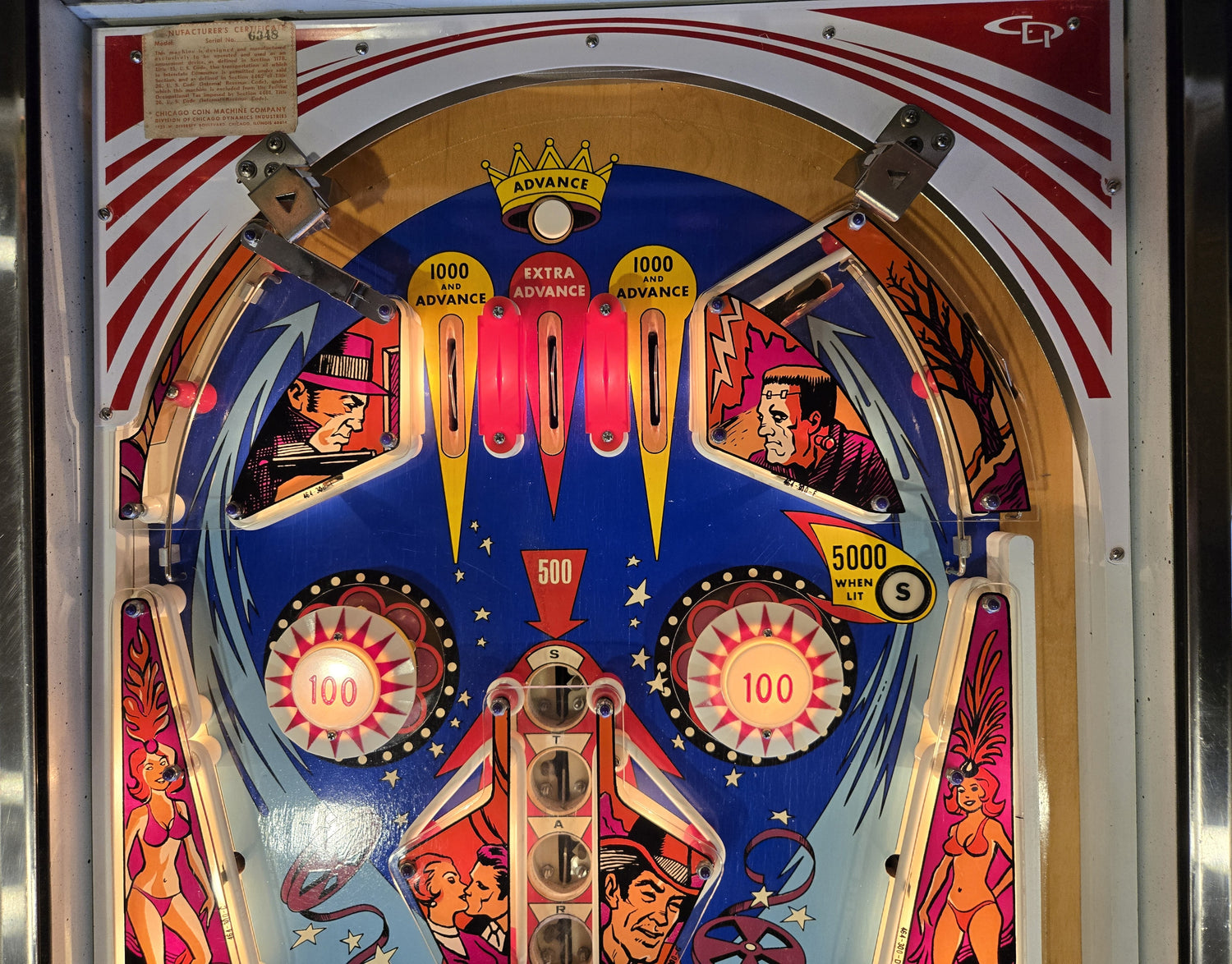 Hollywood (Refurbished) Chicago Coin 1976