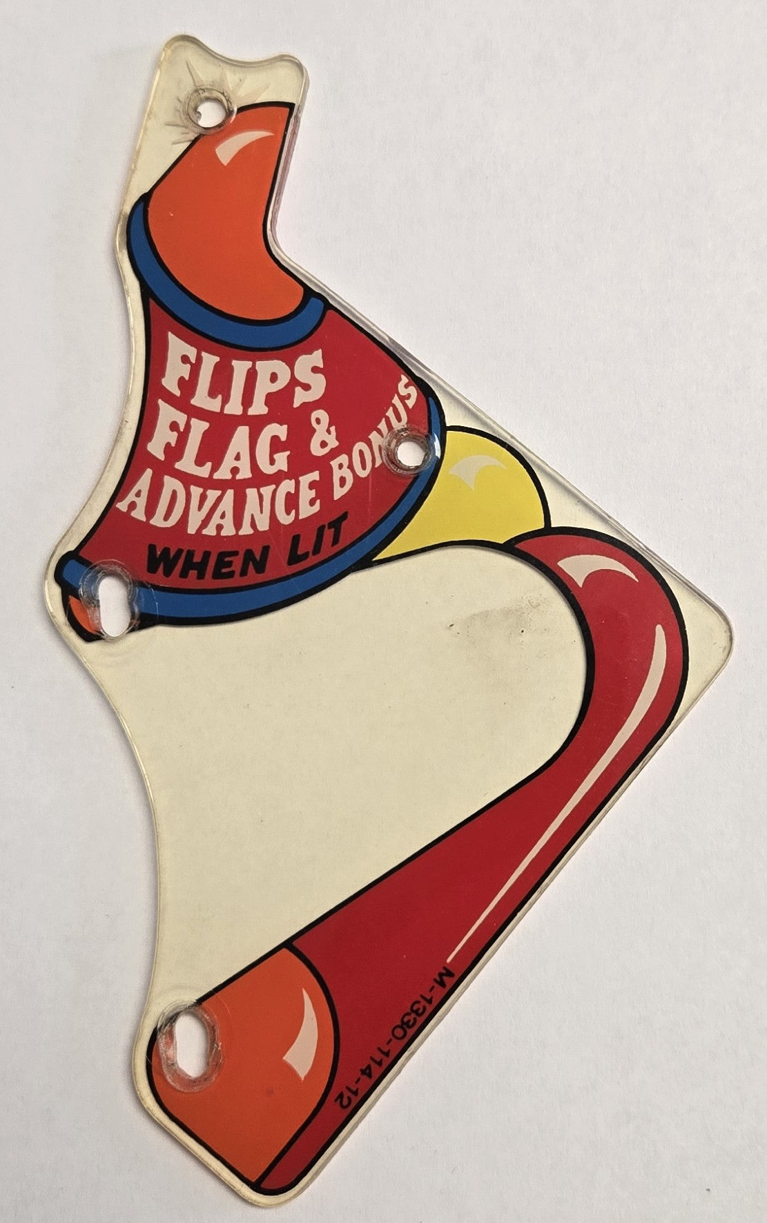 Wizard! Pinball (Bally, 1975) Original Playfield Plastic M-1330-114-12