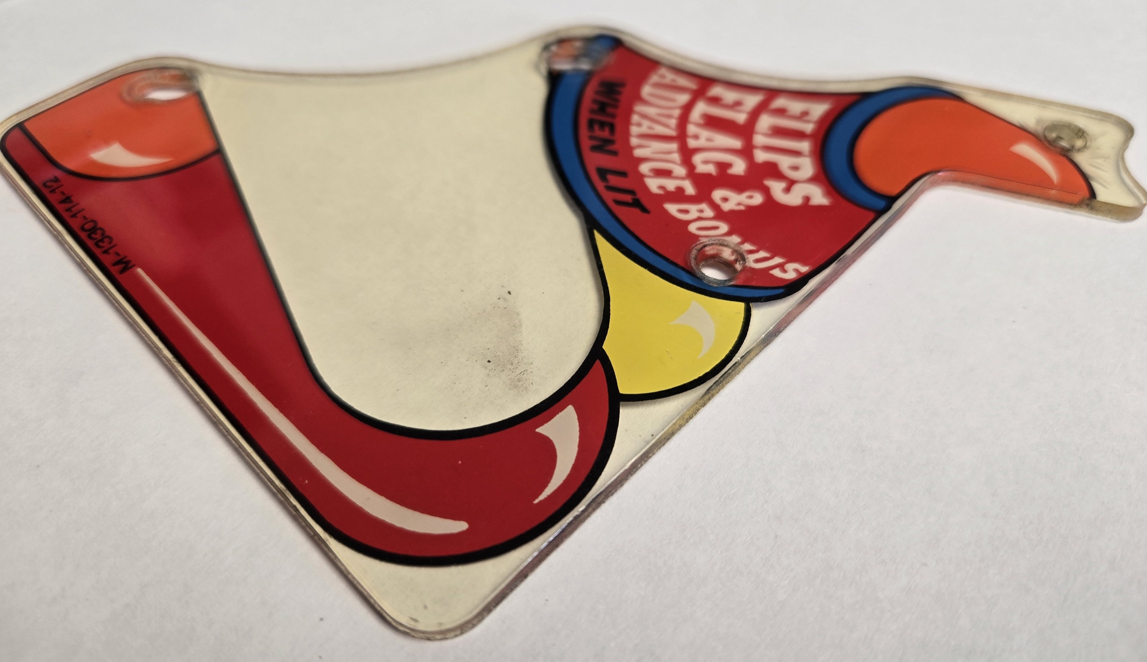 Wizard! Pinball (Bally, 1975) Original Playfield Plastic M-1330-114-12