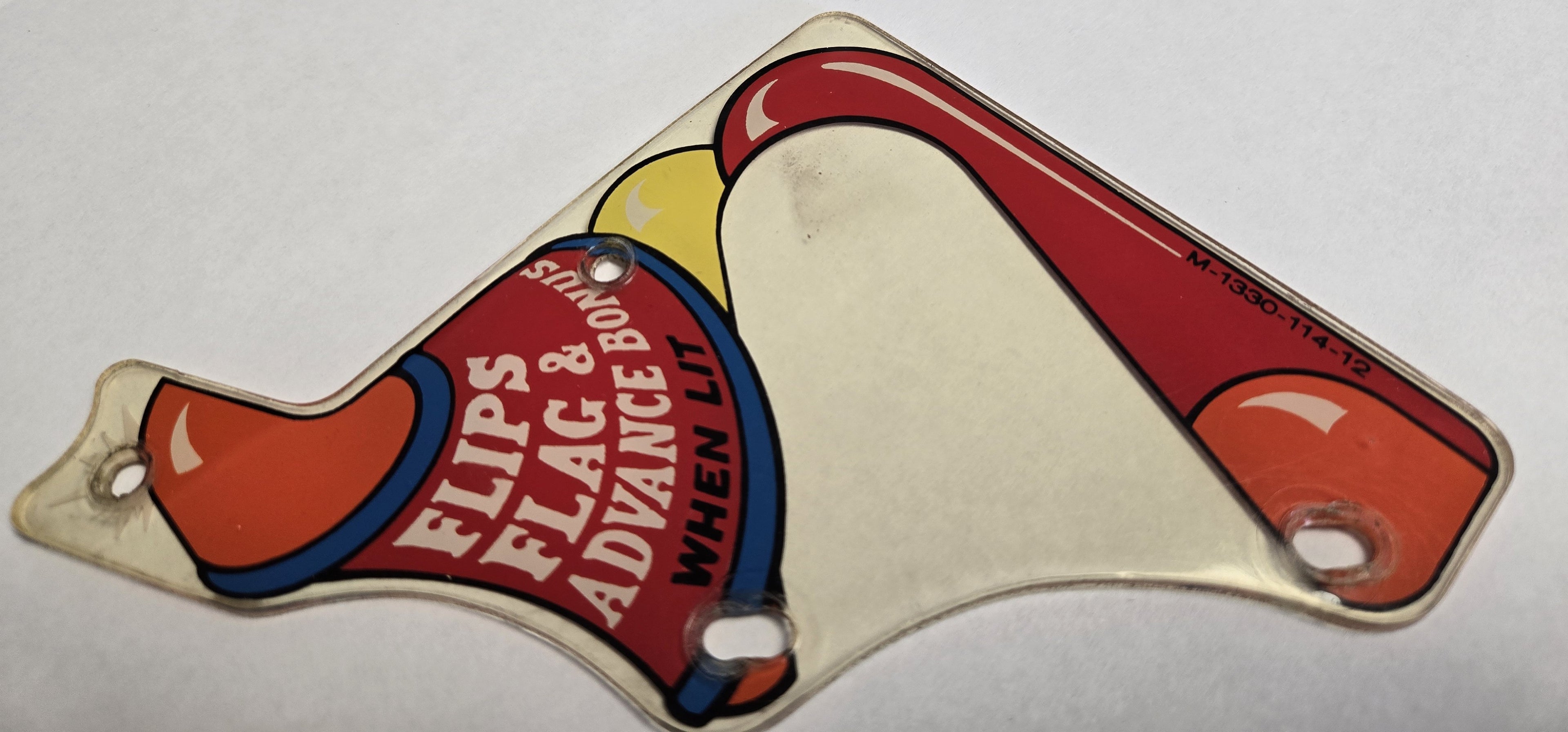 Wizard! Pinball (Bally, 1975) Original Playfield Plastic M-1330-114-12