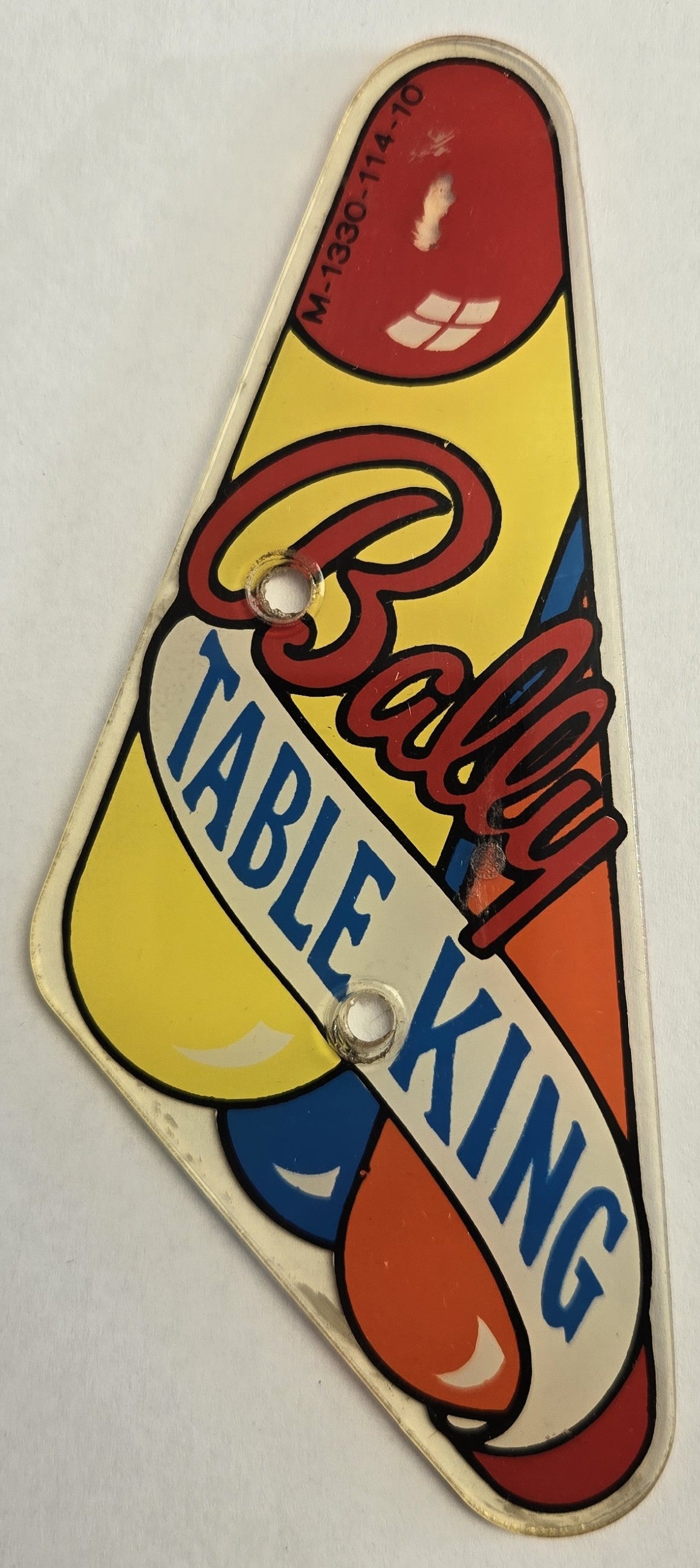 Wizard! Pinball (Bally, 1975) Original Playfield Plastic M-1330-114-10