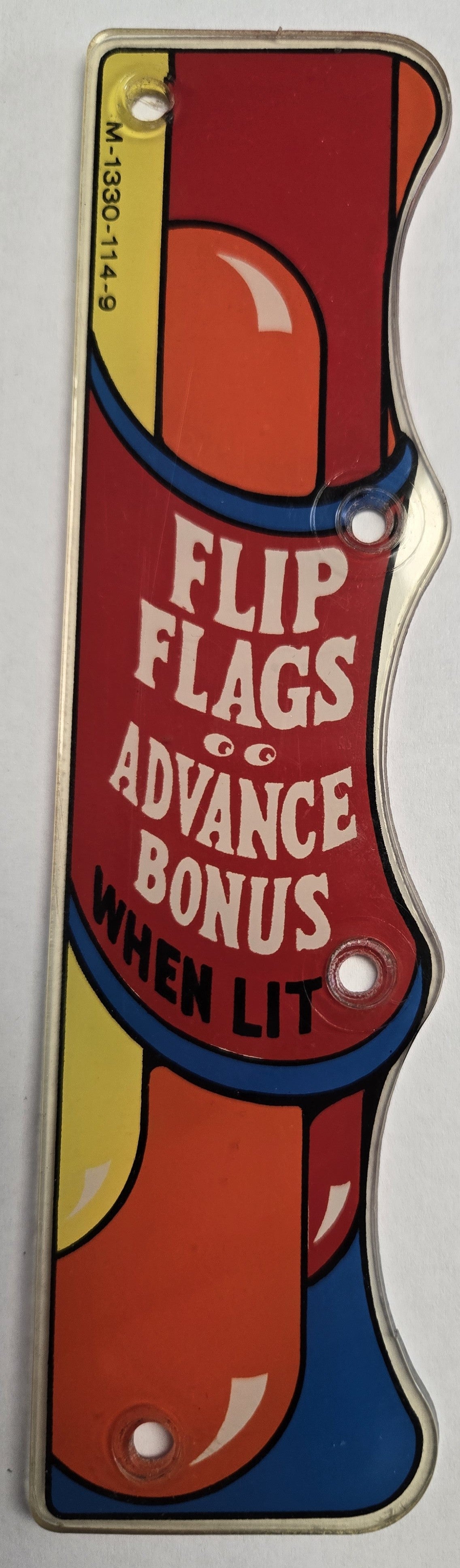 Wizard! Pinball (Bally, 1975) Original Playfield Plastic M-1330-114-09