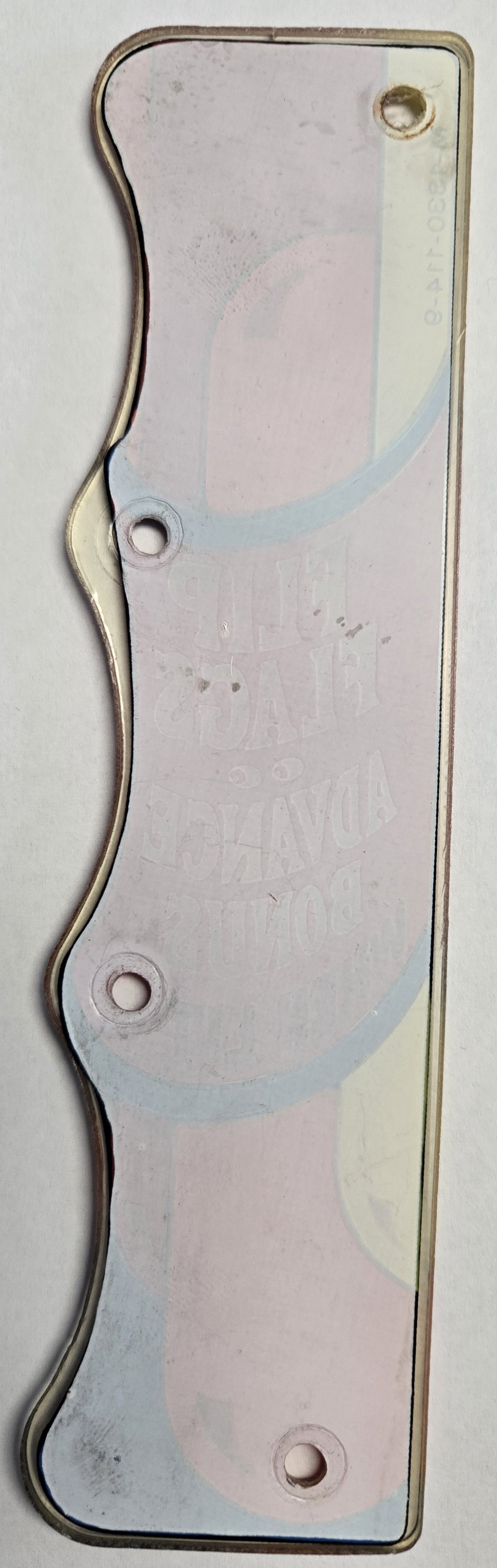 Wizard! Pinball (Bally, 1975) Original Playfield Plastic M-1330-114-09