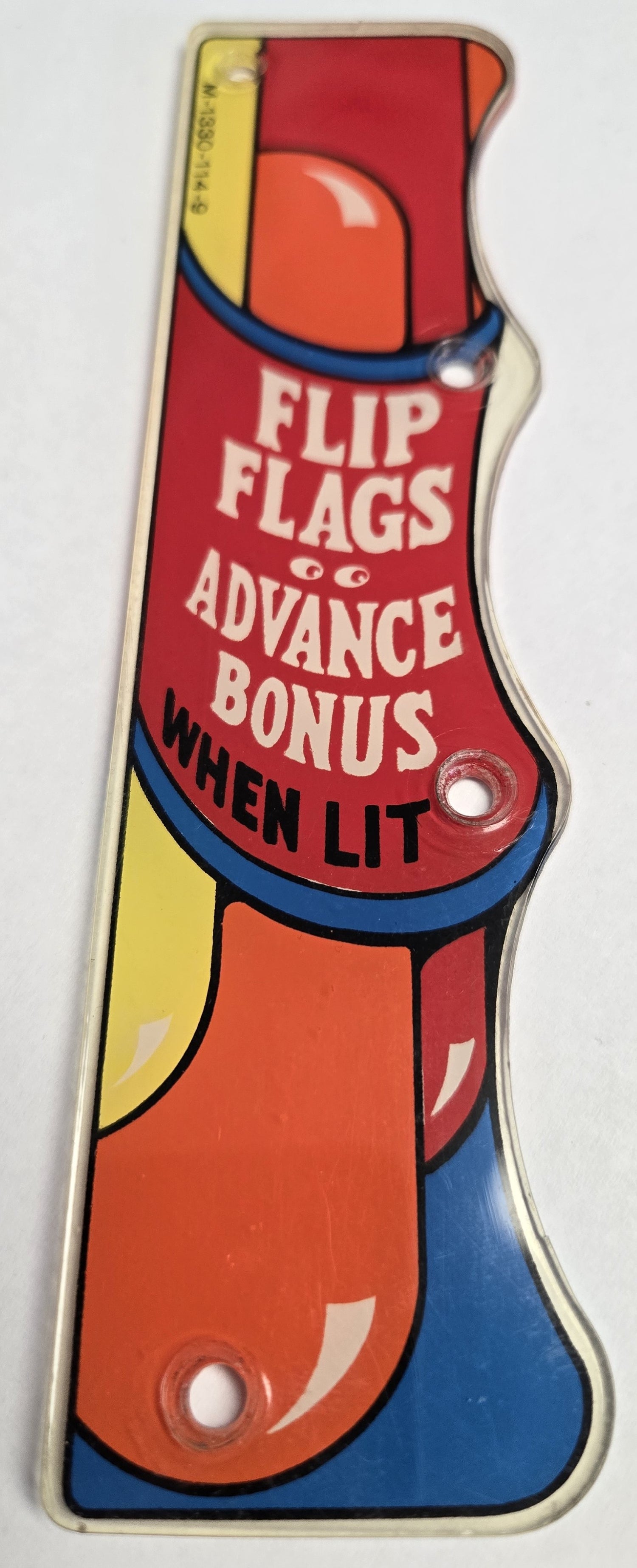 Wizard! Pinball (Bally, 1975) Original Playfield Plastic M-1330-114-09