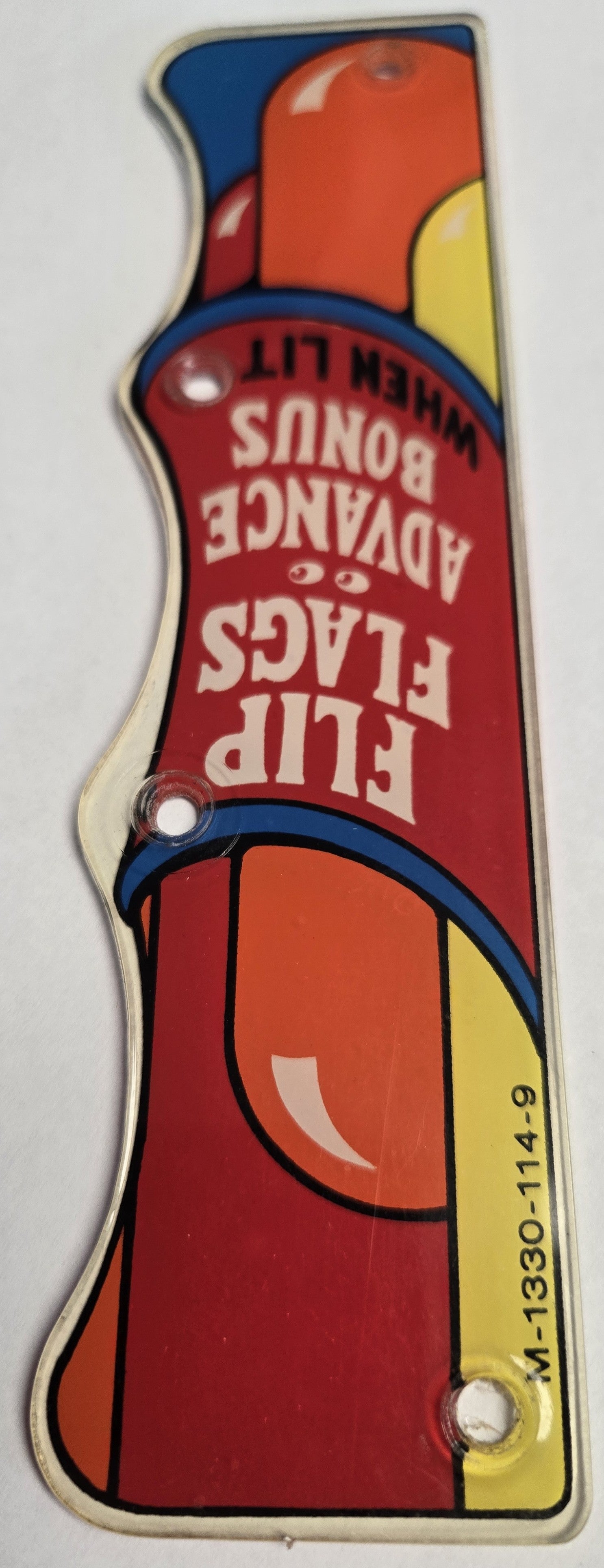 Wizard! Pinball (Bally, 1975) Original Playfield Plastic M-1330-114-09