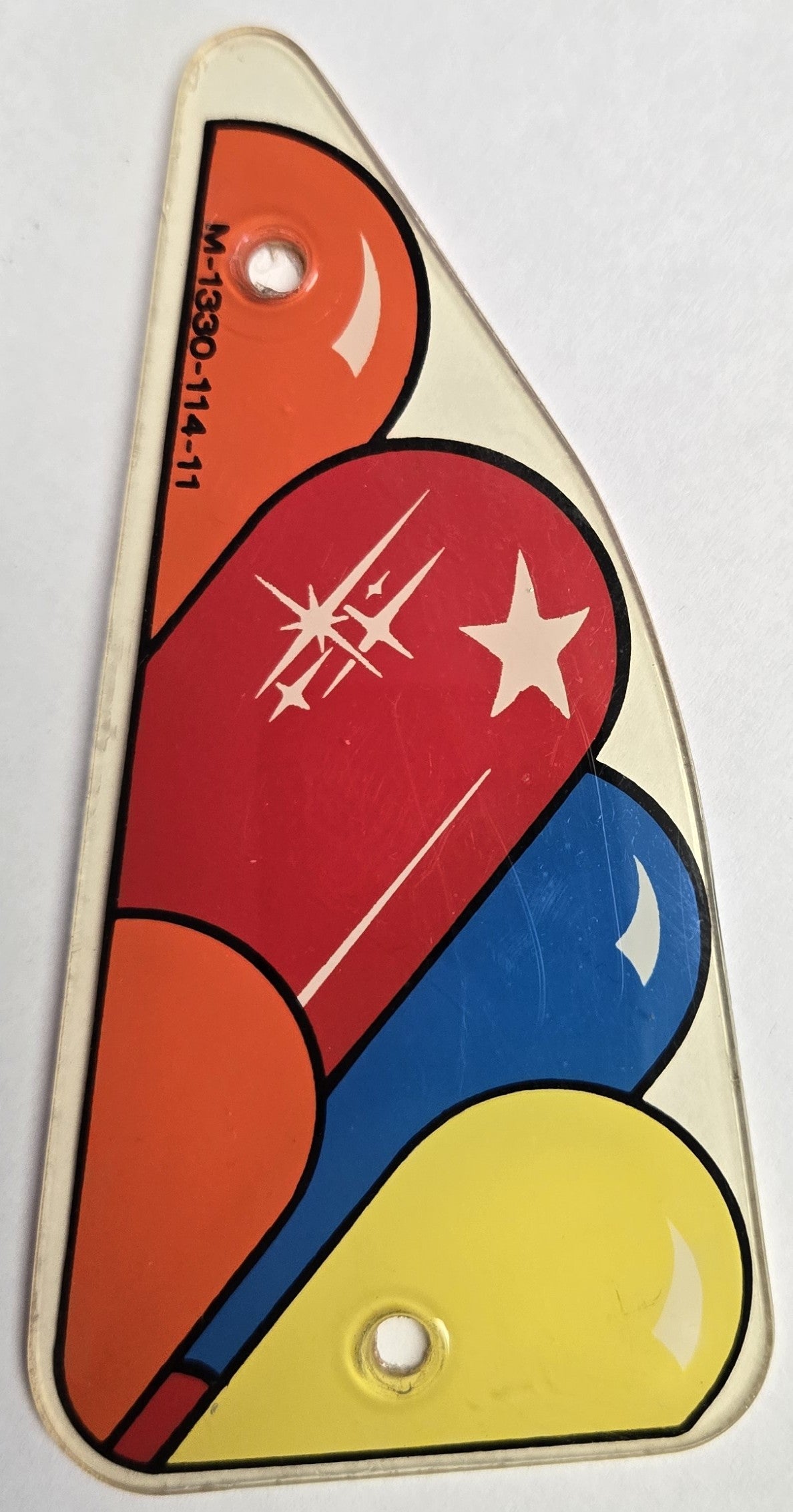 Wizard! Pinball (Bally, 1975) Original Playfield Plastic M-1330-114-11